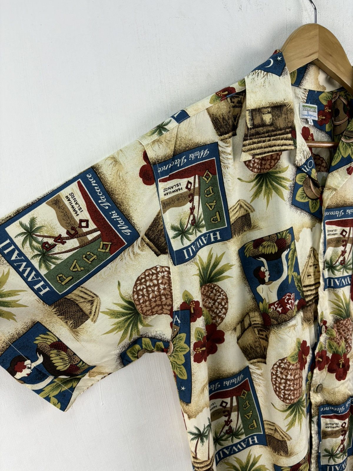 Vintage Vintage Aloha Hawaii Shirt Button Up Fullprint Size US L / EU 52-54 / 3 - 7 Thumbnail