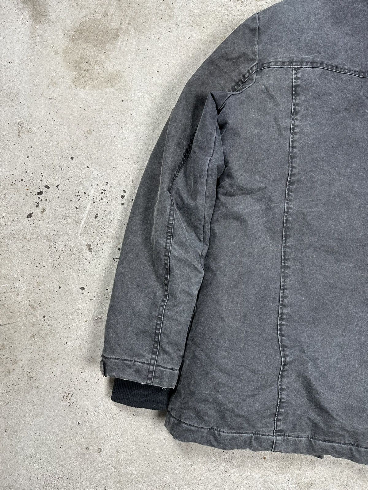 If Six Was Nine × Japanese Brand × Le Grande Bleu (L.G.B.) Vintage Y2K Washed Grey Asymmetrical Zip Hooded Jacket Size US S / EU 44-46 / 1 - 9 Thumbnail