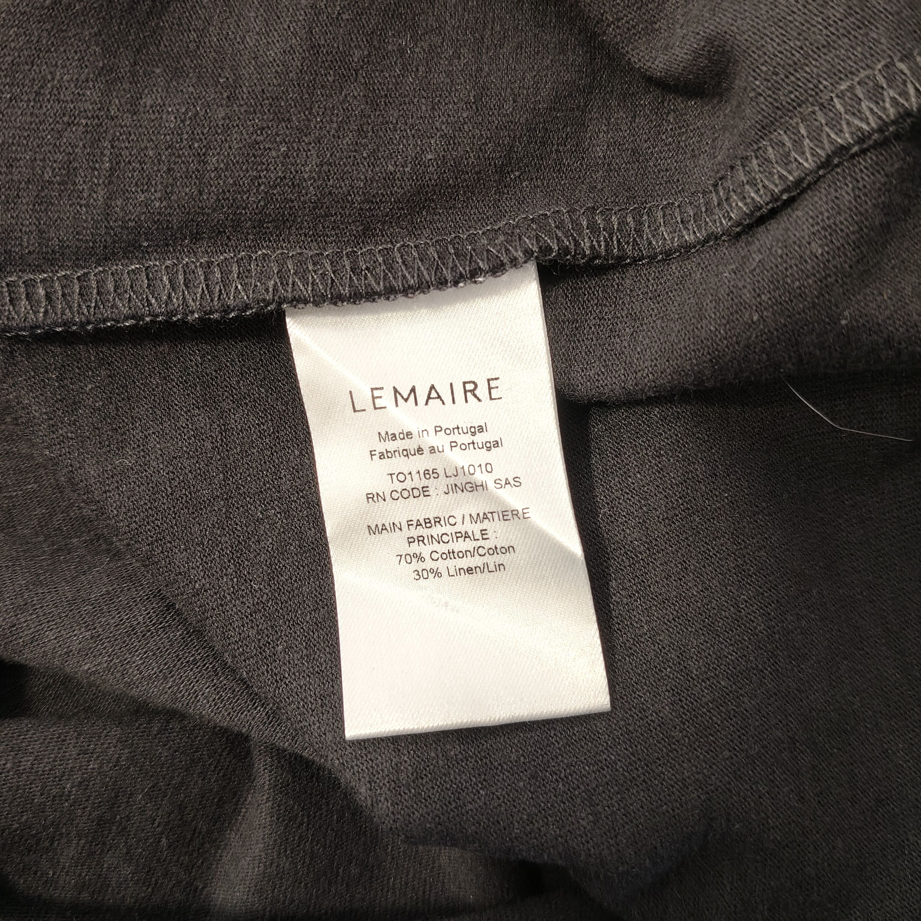 Lemaire Heavy cotton and linen t-shirt Size US S / EU 44-46 / 1 - 11 Thumbnail