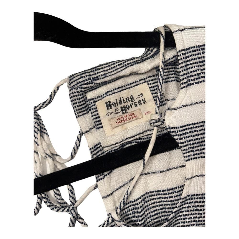 Designer Anthropologie l Holding Horses Annamaria Striped Romper XXS Size 25" / US 0 / IT 36 - 10 Thumbnail