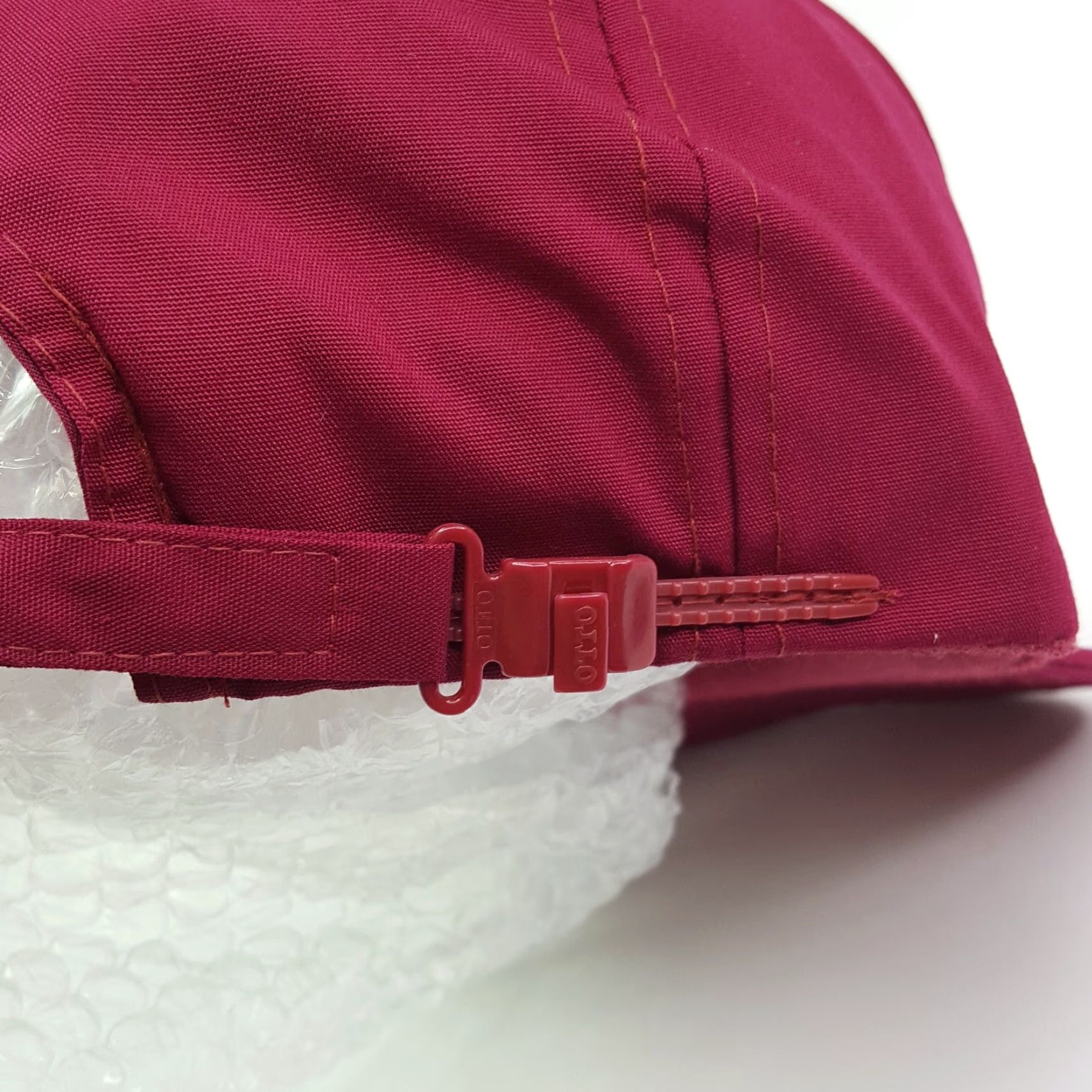Vintage VINTAGE Otto Trucker Hat Red Adjustable Strap 90s 80s Retro Cap Canvas Nylon Polyester Unisex Mens Hat Size ONE SIZE - 5 Thumbnail