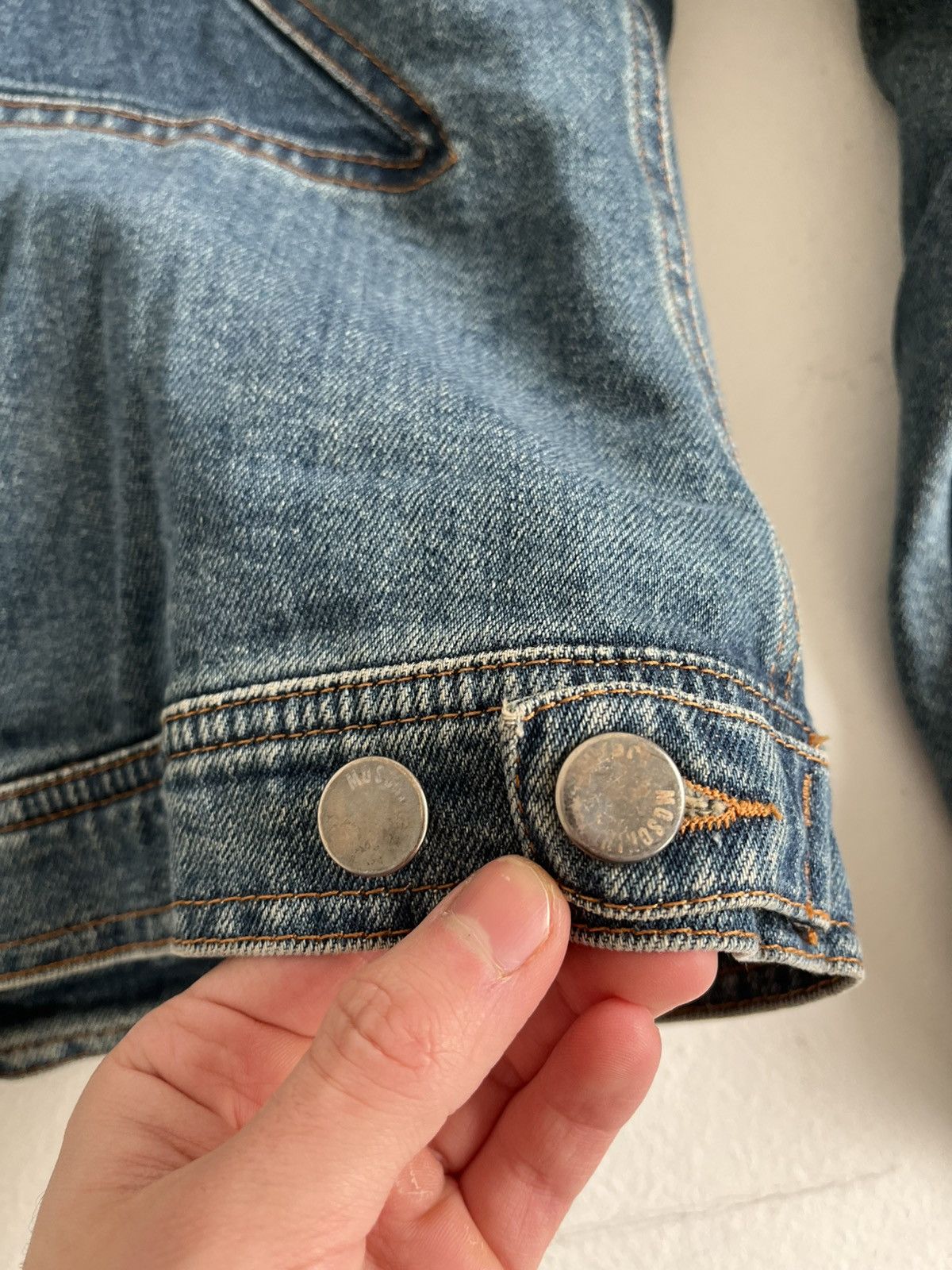 Moschino Vintage 2000s Moschino Star truck denim jacket Size US S / EU 44-46 / 1 - 5 Thumbnail