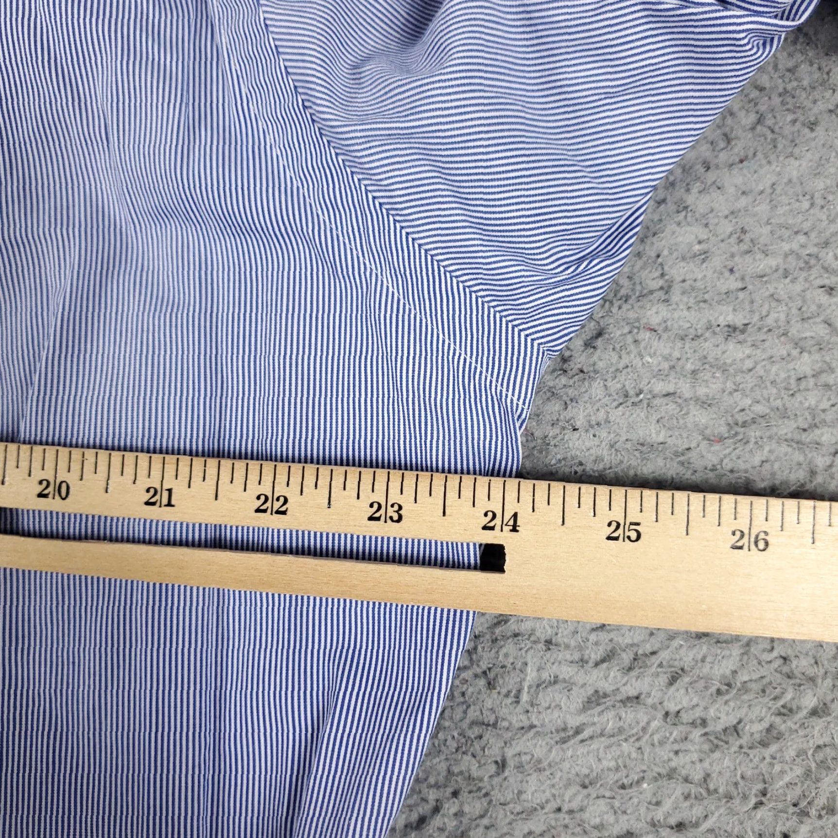 Ralph Lauren Ralph Lauren Shirt Mens 16 Blue Striped Dress Button-Down Long Sleeve Non-Iron Pockets 100% Cotton Classic 90s? (avoid adding false decade) Size 42R - 5 Thumbnail