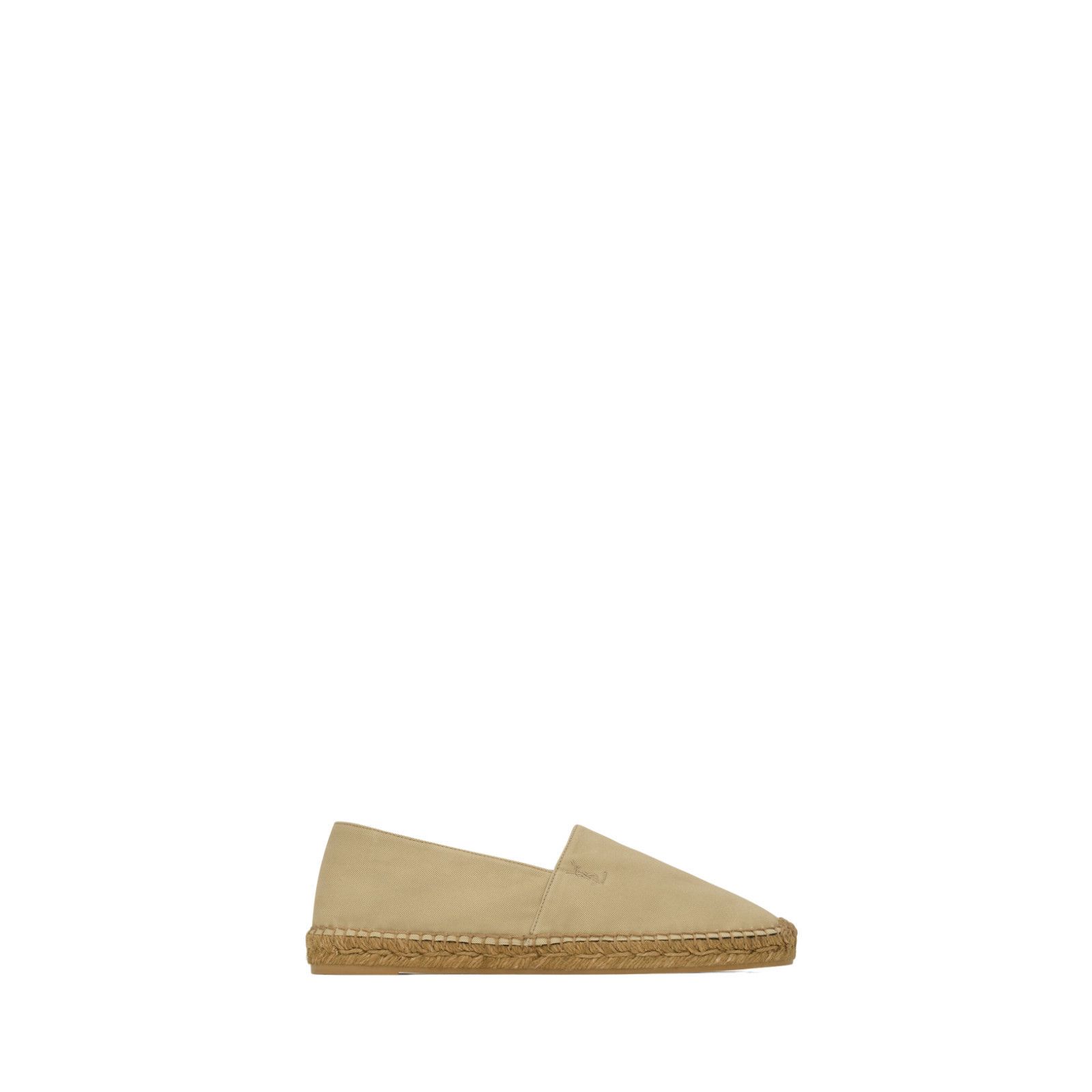 SAINT LAURENT $630 Women's Biscuit Cotton Espadrilles New &