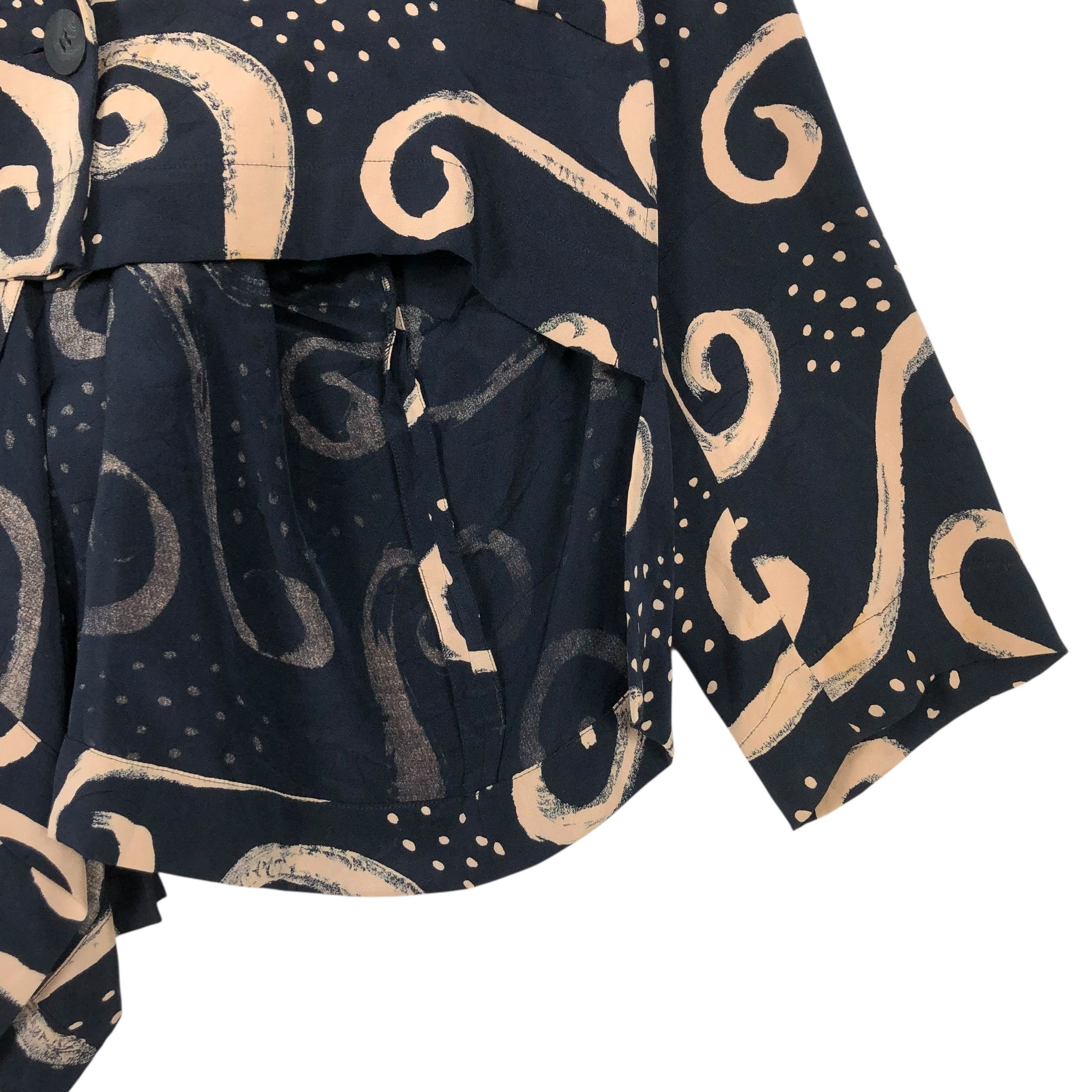 Issey Miyake Vintage Issey Miyake S/S 2002 Silk Blouse Size M / US 6-8 / IT 42-44 - 10 Thumbnail