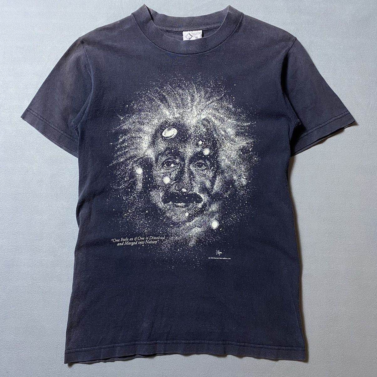 Vintage 1993 Albert Einstein Glow & Dark Faded Tee Size US S / EU 44-46 / 1 - 1 Thumbnail