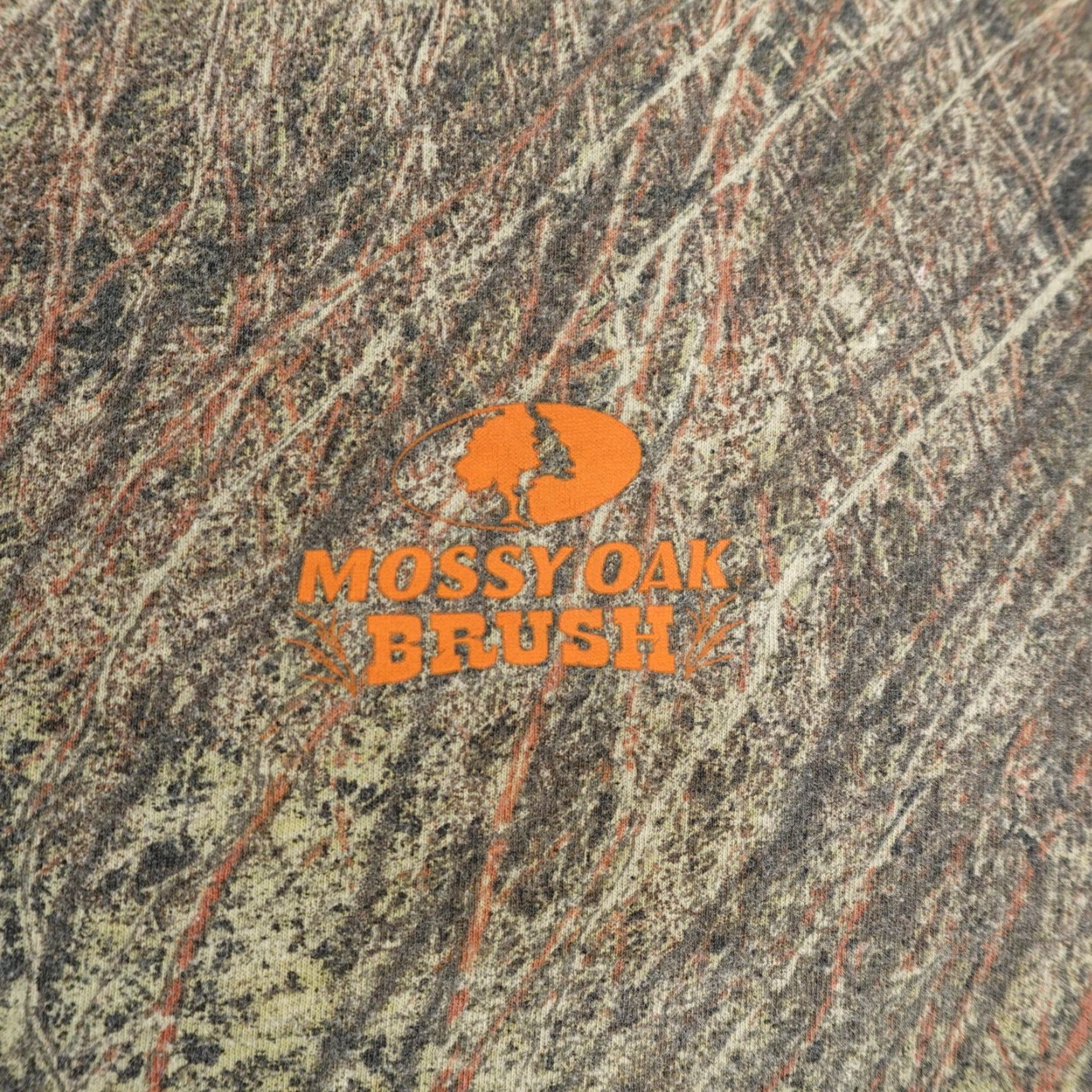 Vintage Mossy Oak Shirt Mens Large Brush Camo Camouflage Short Sleeve Hunting Crewneck Size US L / EU 52-54 / 3 - 3 Thumbnail