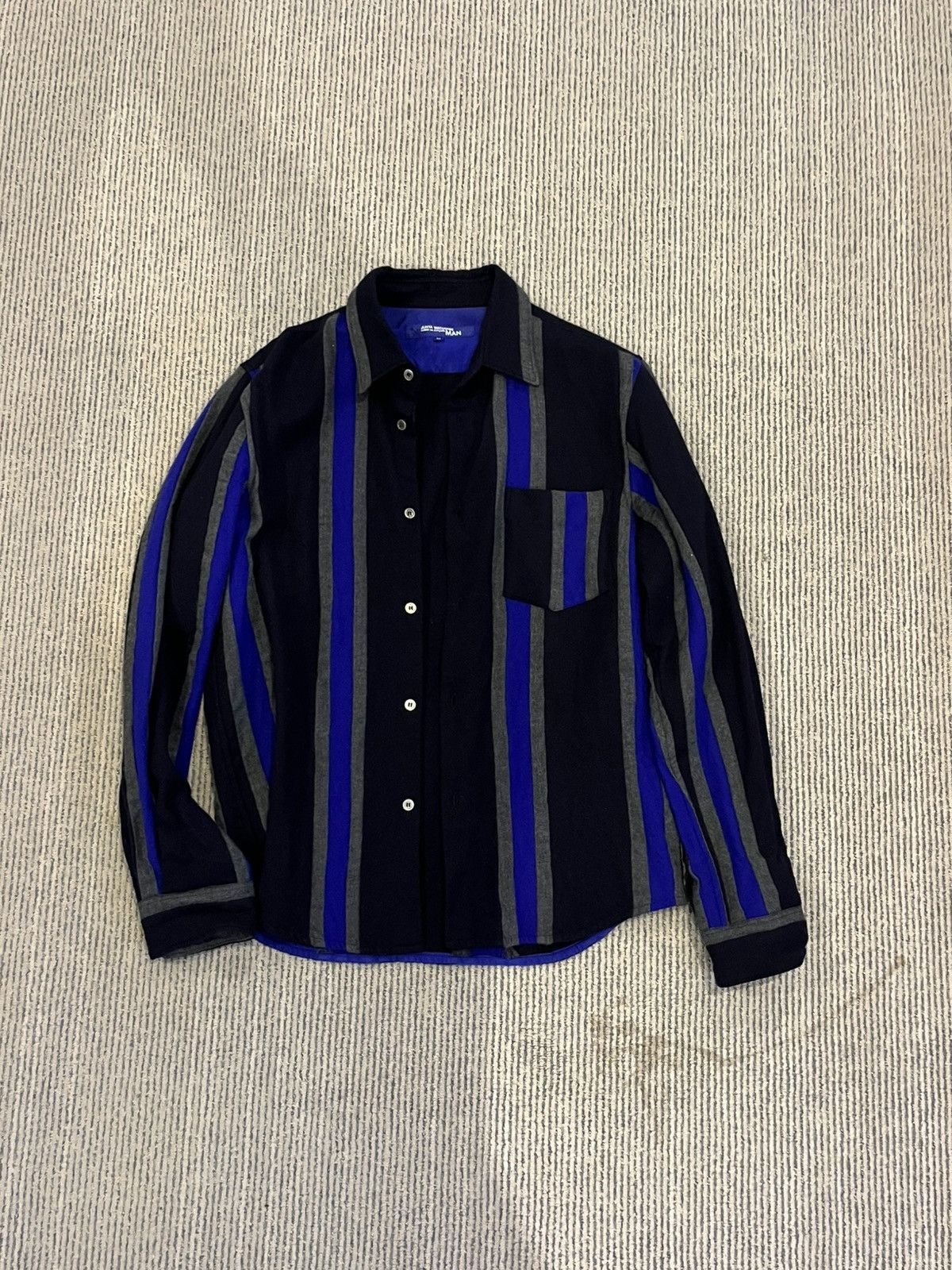 Vintage 2002 Textured Stripe Overshirt