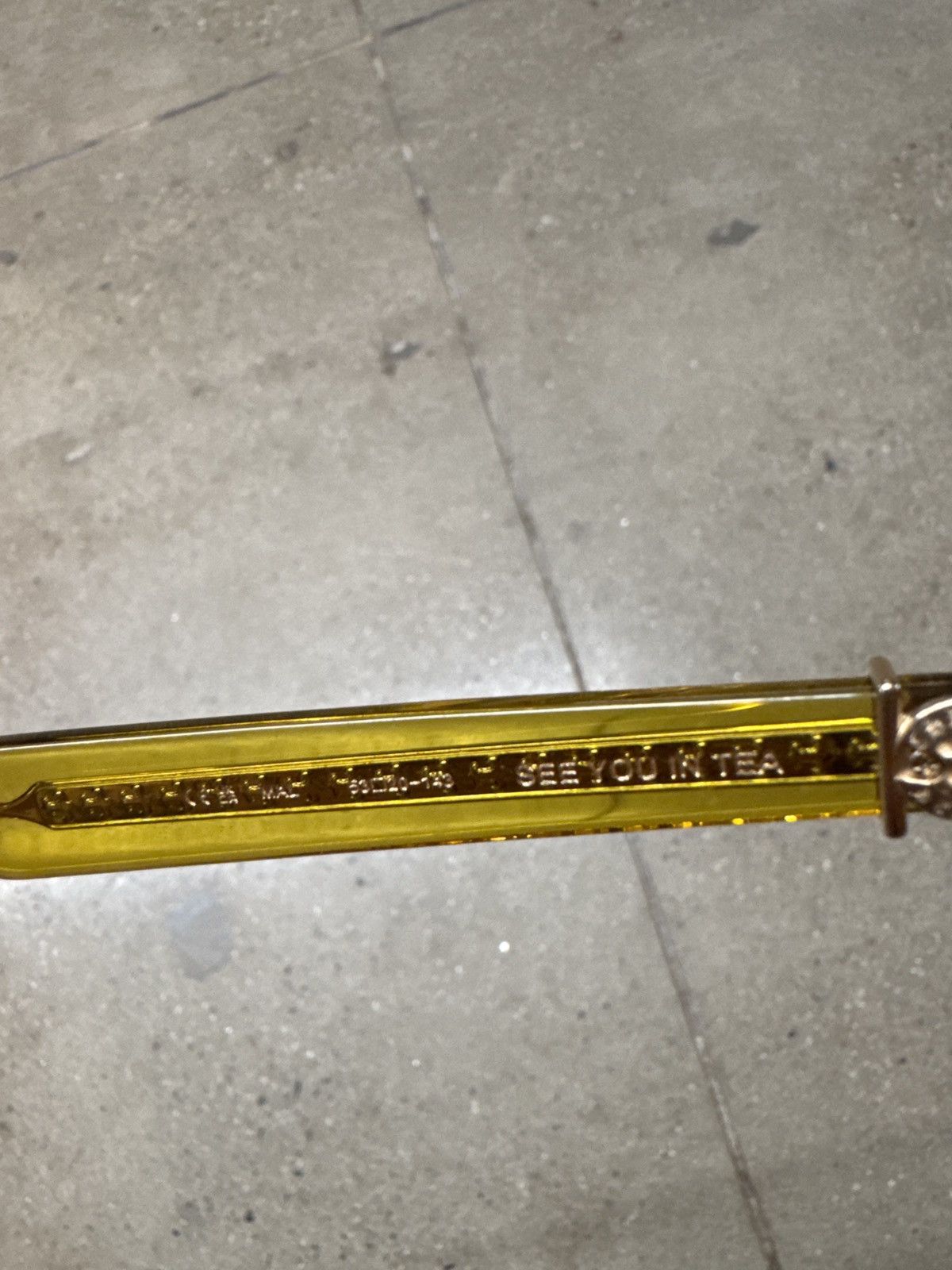 Chrome Hearts See You In Tea Yellow Glasses Size ONE SIZE - 8 Thumbnail