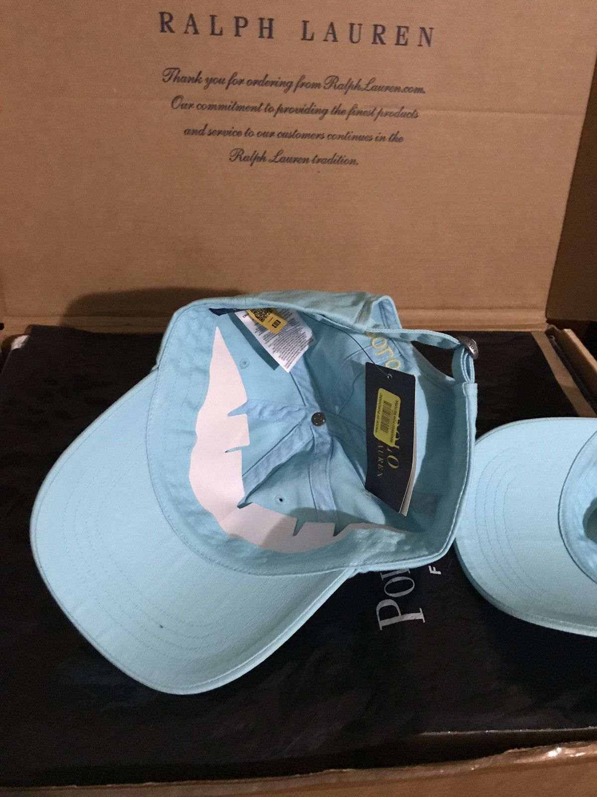 Polo Ralph Lauren Polo by Ralph Lauren Turquoise/ Light Blue Cap OS fits all Size ONE SIZE - 3 Thumbnail