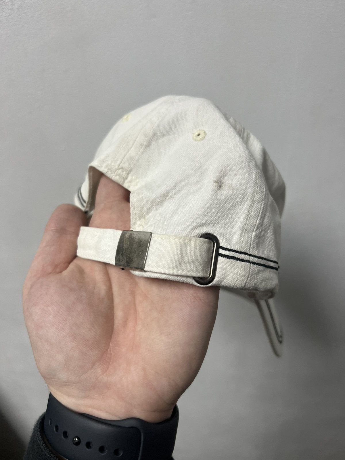 Massimo Osti Vintage Stone Island Cap Logo White Size ONE SIZE - 6 Thumbnail