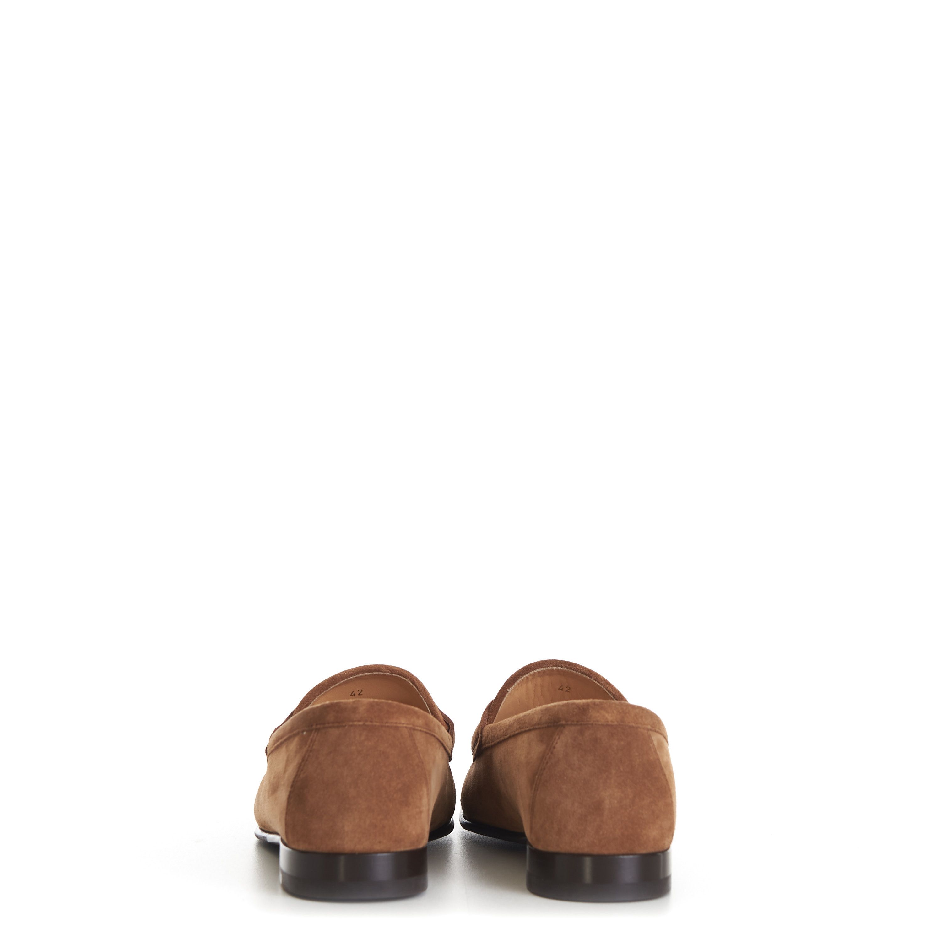 Brunello Cucinelli Brown Suede Loafers - Horse-Bit Size US 7 / EU 40 - 7 Thumbnail