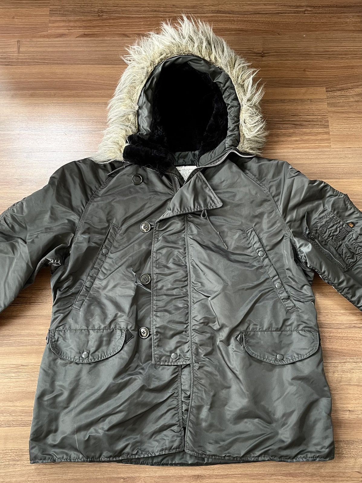 Alpha Industries Vtg Alpha N-3B MIL-J-6279 Cold Weather Parka US Air Force Size US L / EU 52-54 / 3 - 2 Thumbnail