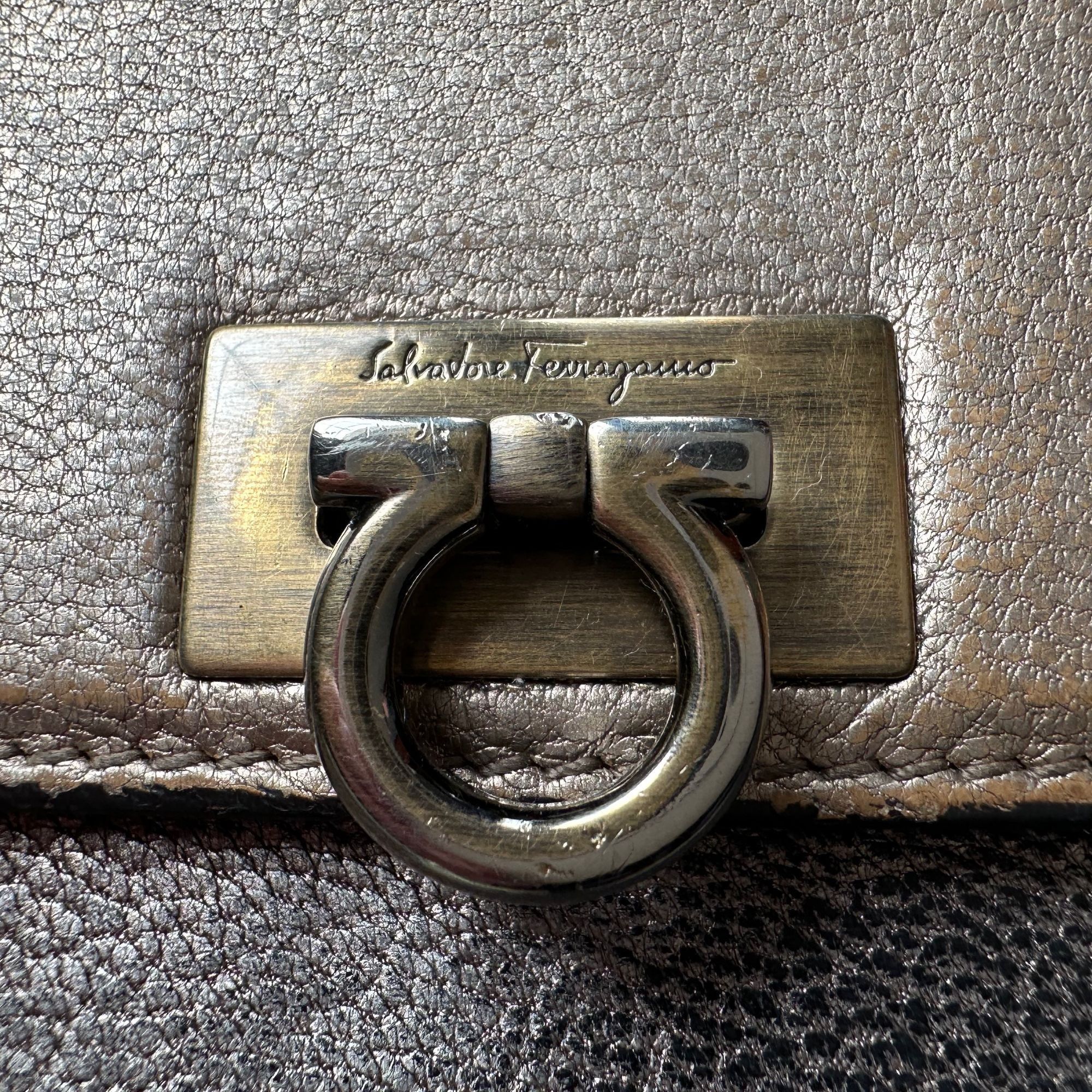 Salvatore Ferragamo Salvatore Ferragamo Metallic Tricolor Long Wallet with Dust Size ONE SIZE - 20 Thumbnail