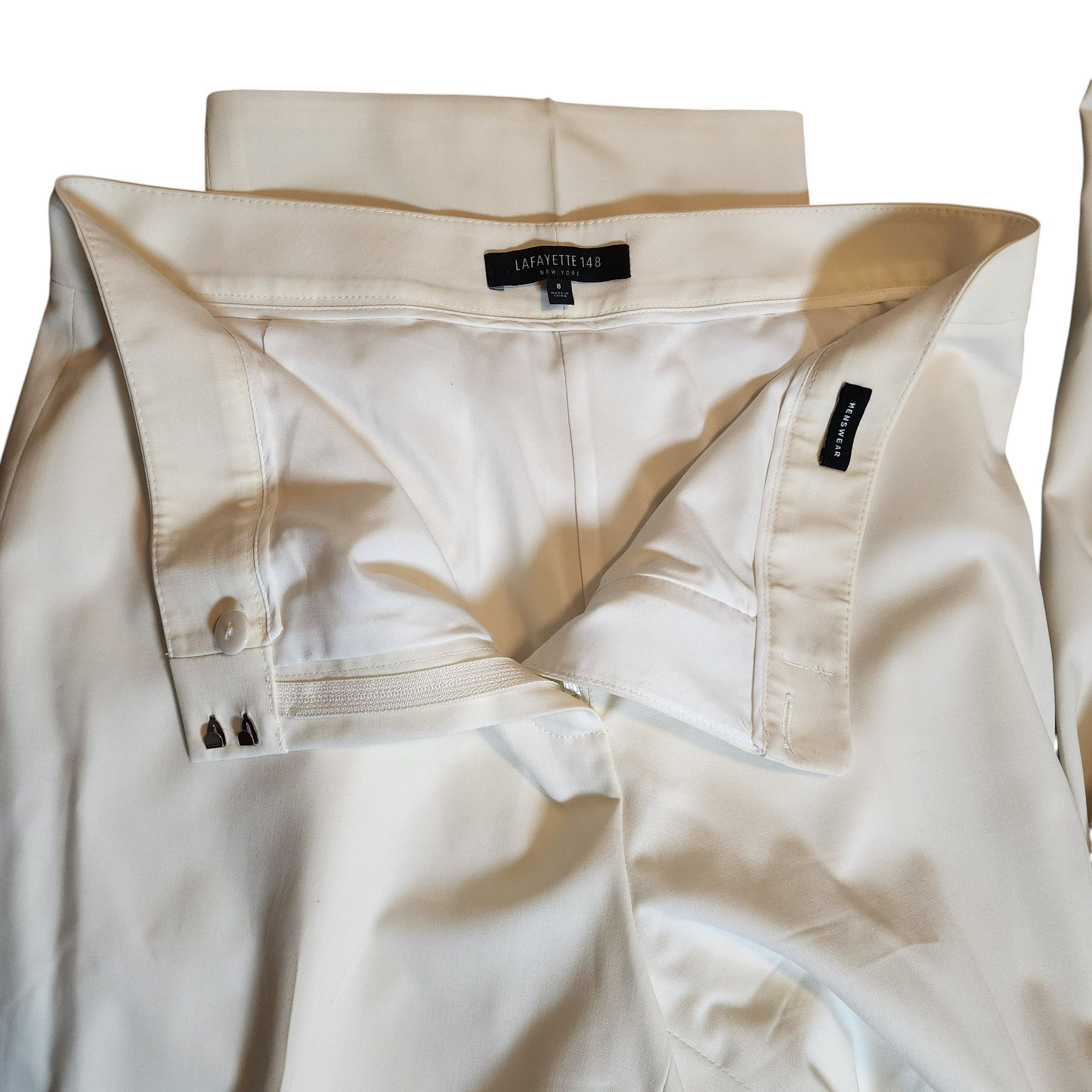Lafayette 148 Dress Pants Size 8 Wide Leg Trouser 34" Inseam Size 34" / US 12 / IT 48 - 8 Thumbnail