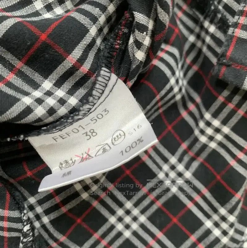 Burberry Burberry Black Check Long Sleeve Shirt for Women. Size M / US 6-8 / IT 42-44 - 6 Thumbnail