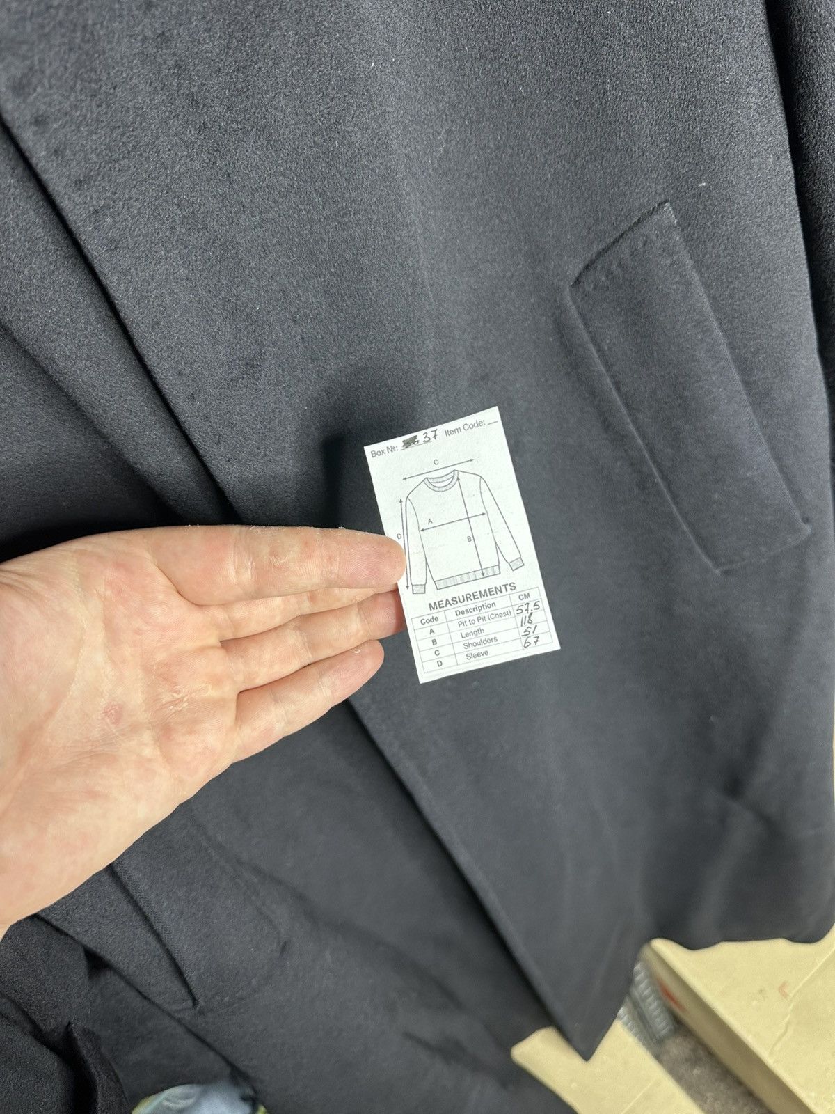 Other Facis Ing Loro Piana Superfine Virgin Wool Black Overcoat Size US L / EU 52-54 / 3 - 6 Thumbnail