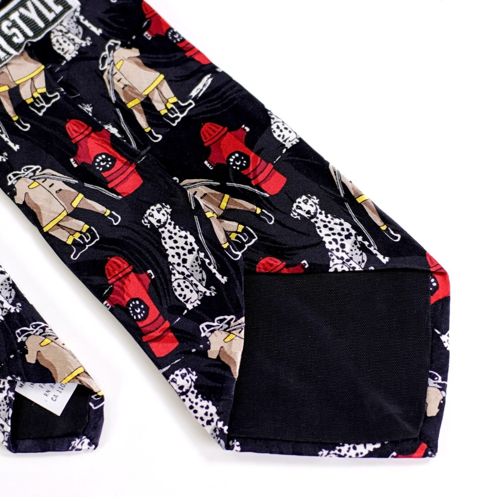 Other RM Style Firefighter Dalmation Black Jacqard Print Short Sil Size ONE SIZE - 5 Thumbnail