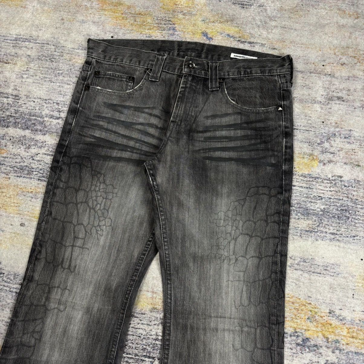 semanticdesign Semantic design studded spider web flared jeans Size US 33 - 2 Thumbnail