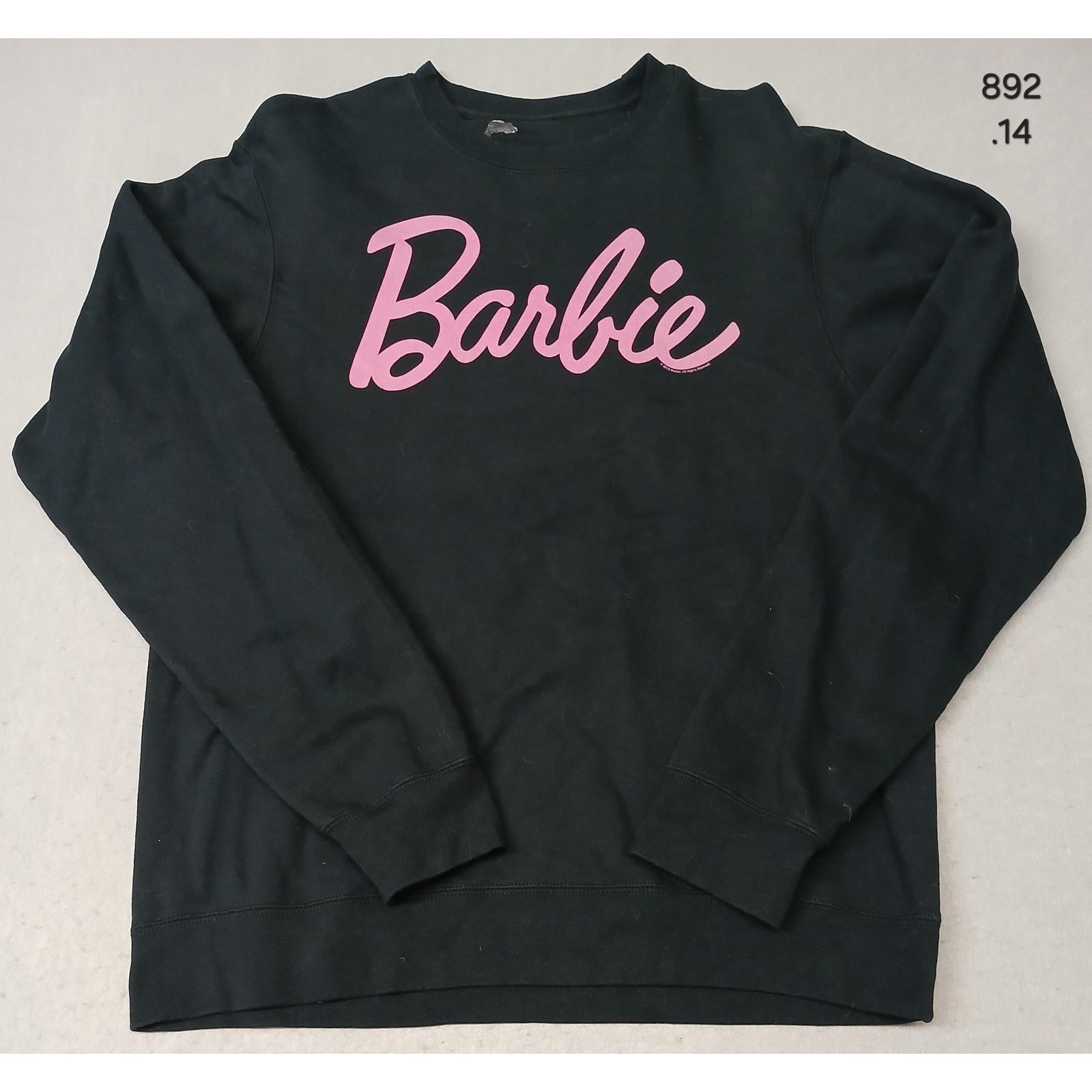 Other Mattel (No Size) Women's Black Crew Neck Pullover Sweatshirt Size ONE SIZE - 1 Thumbnail
