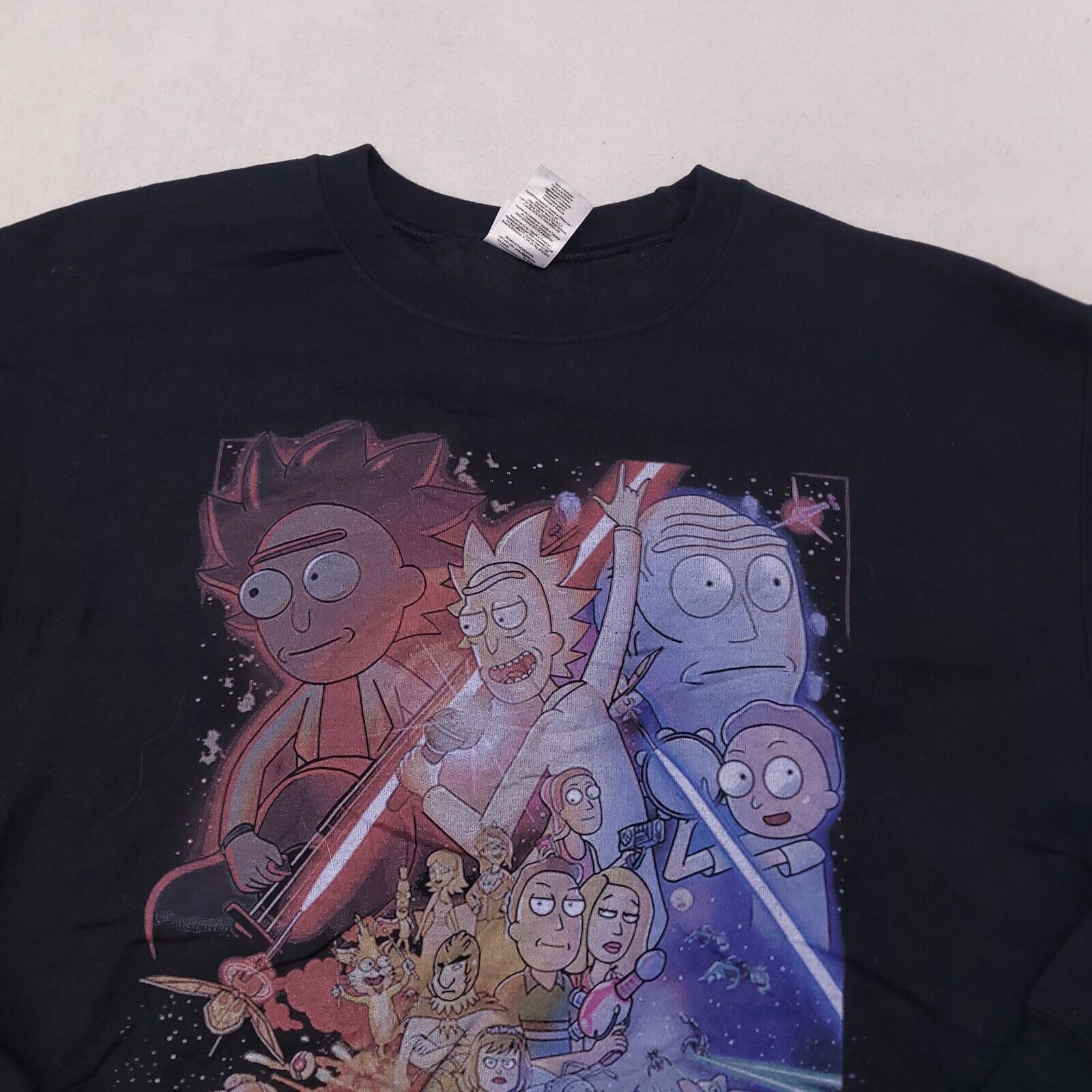 Gildan Rick & Morty Casual Sweatshirt Mens Size Medium Black Gildan Size US M / EU 48-50 / 2 - 1 Thumbnail