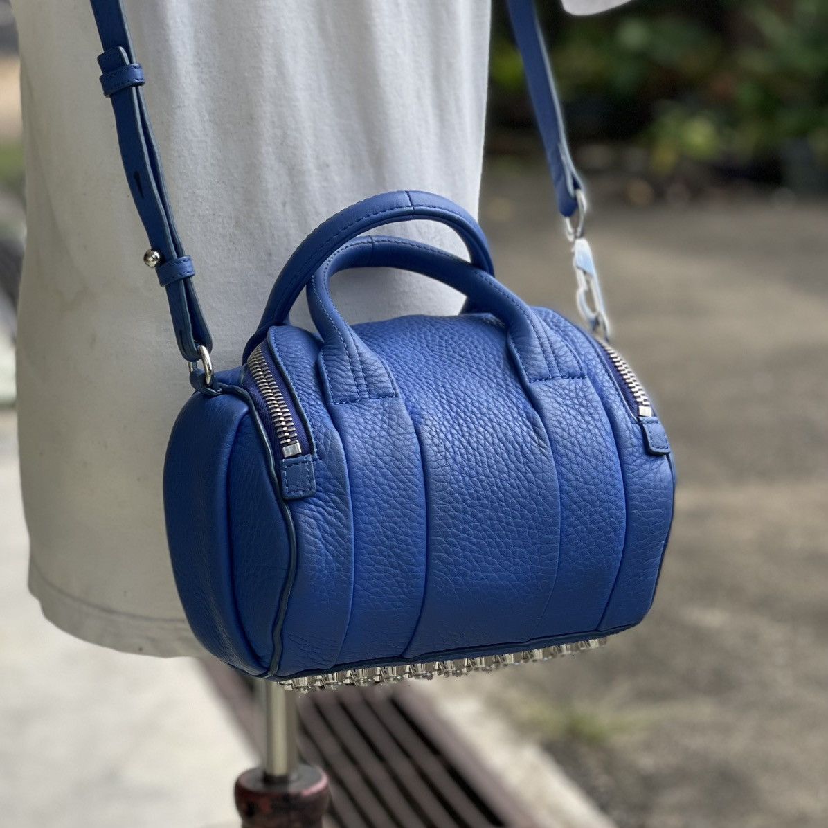 Alexander Wang Alexander Wang Blue Calf Leather Rockie Bag Size ONE SIZE - 7 Thumbnail