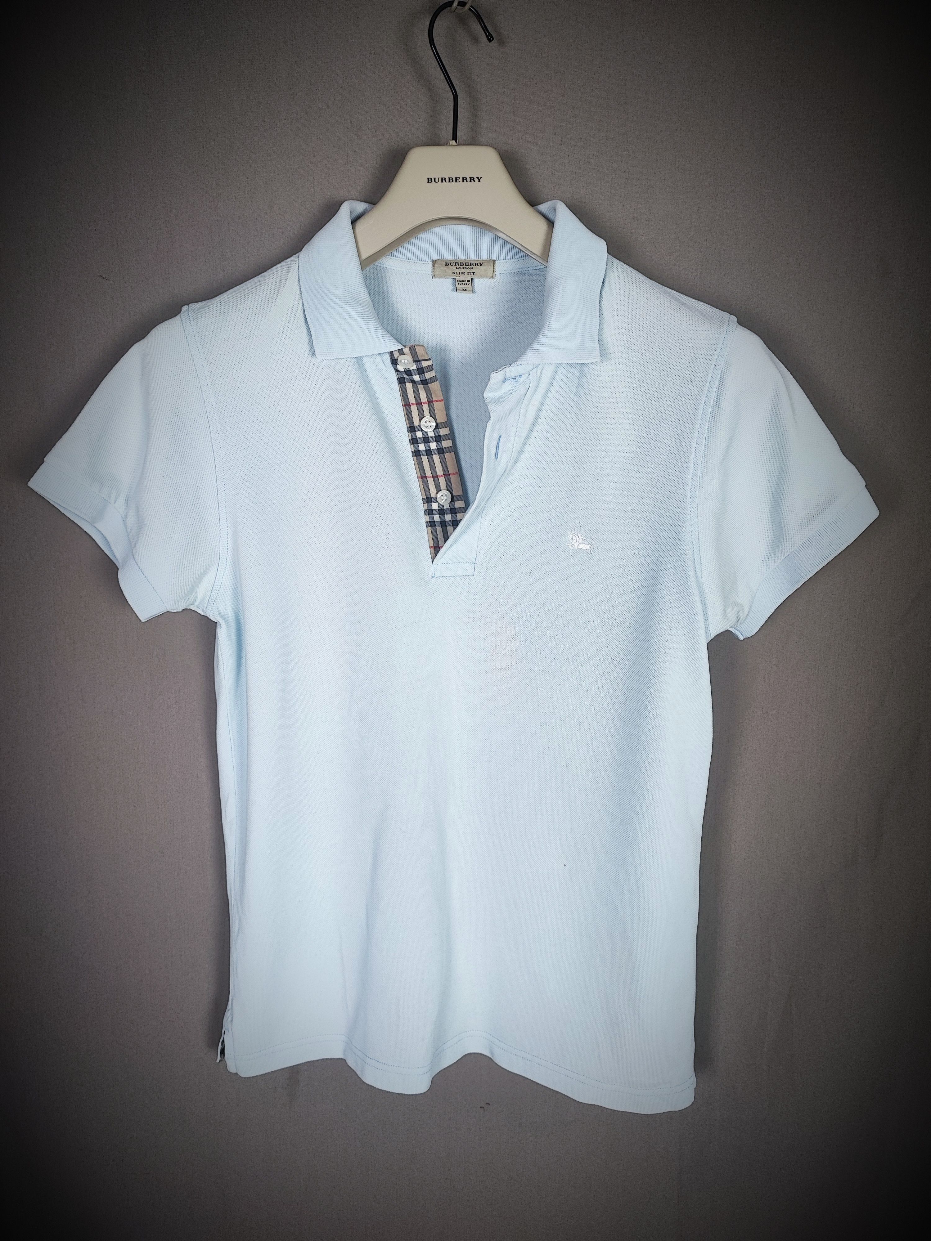 Burberry 🔥 Burberry Polo size M blue🔥 Size US M / EU 48-50 / 2 - 2 Thumbnail