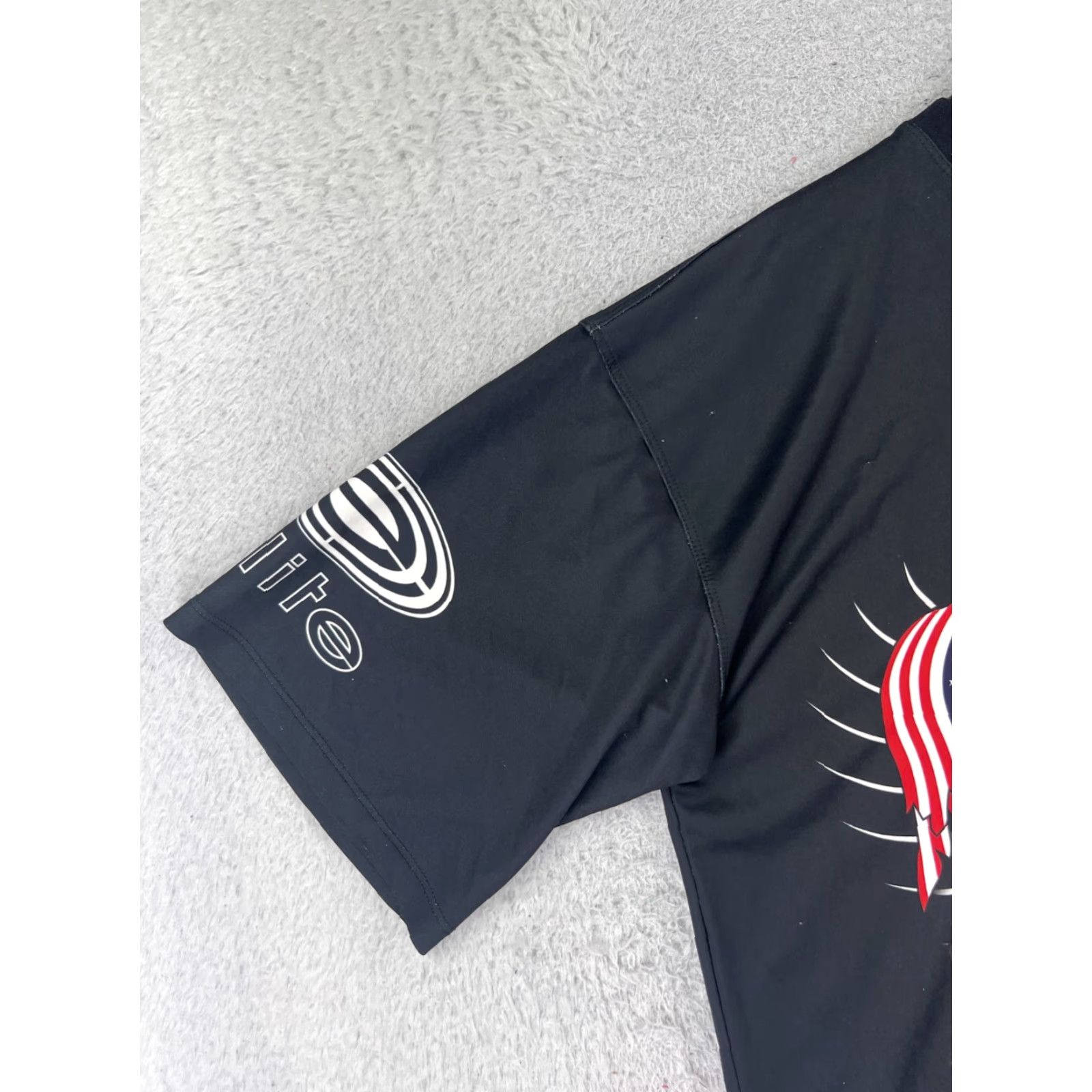 Vintage VINTAGE Elite Sports Shirt Men L Black All Branches POW MIA Embroidered Logo Photo Snags Front Back Size US L / EU 52-54 / 3 - 3 Thumbnail