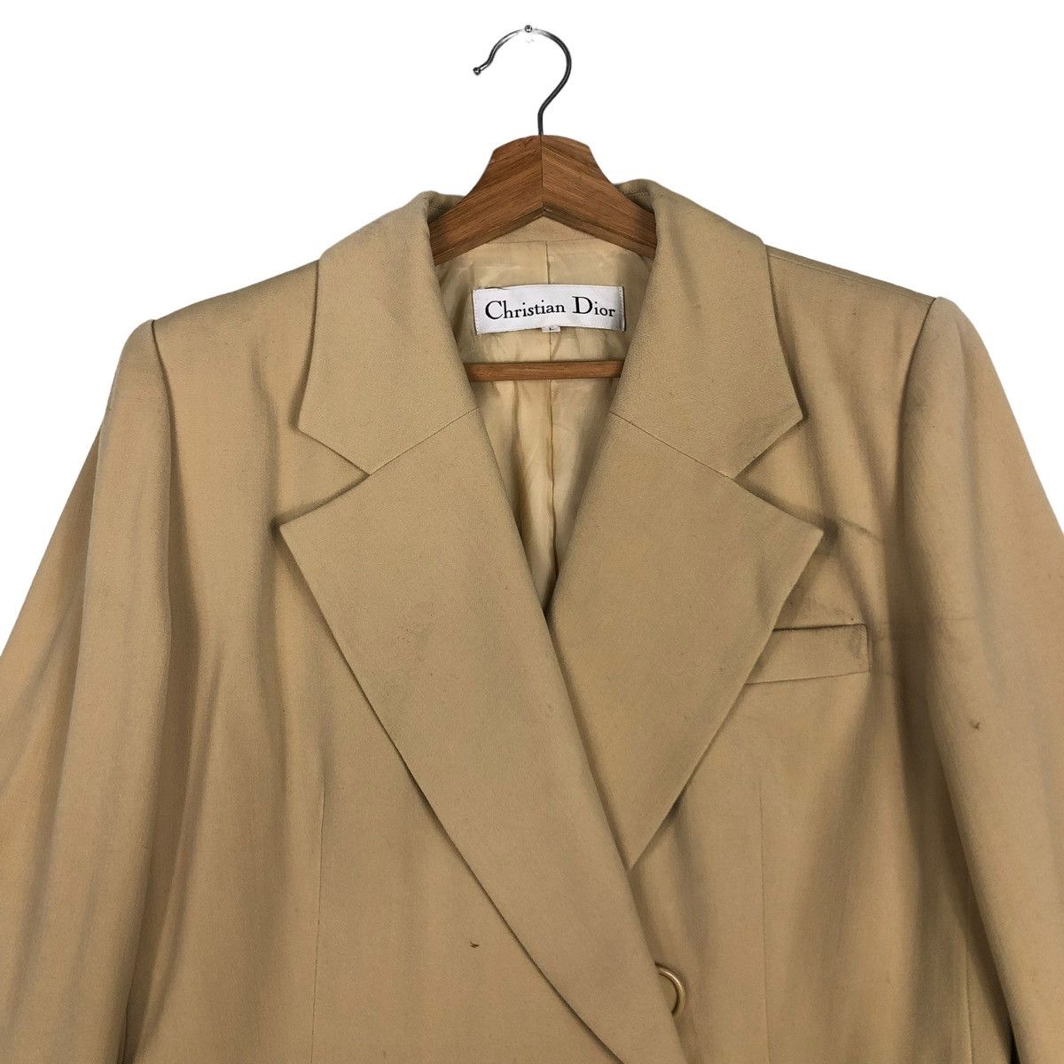 Christian Dior Monsieur 🔥Vtg Cropped Coats Jacket Christian Dior Size L / US 10 / IT 46 - 3 Thumbnail
