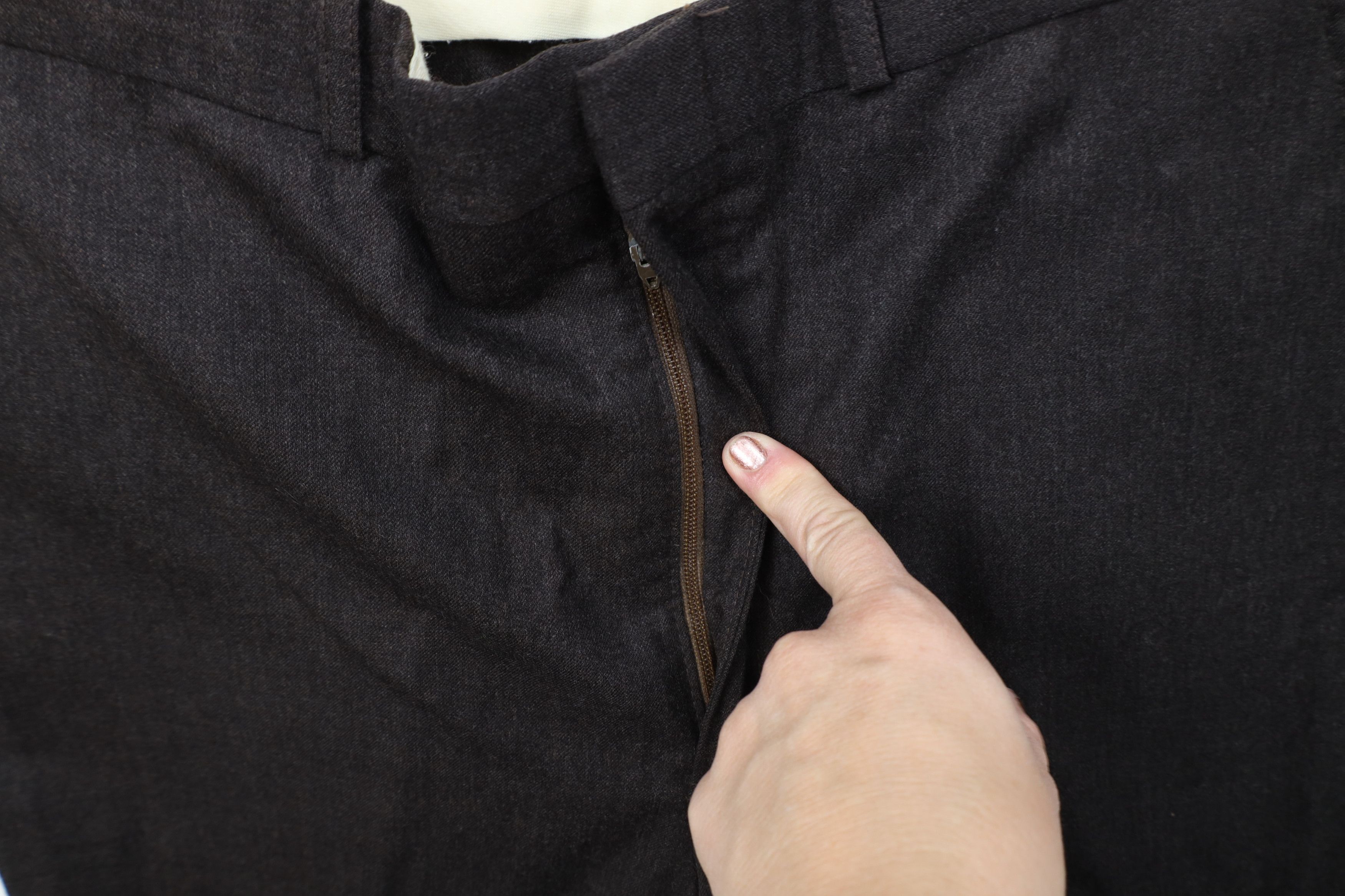 Vintage Vintage 70s Streetwear Wide Leg Chino Pants Dark Brown USA Size US 36 / EU 52 - 5 Thumbnail