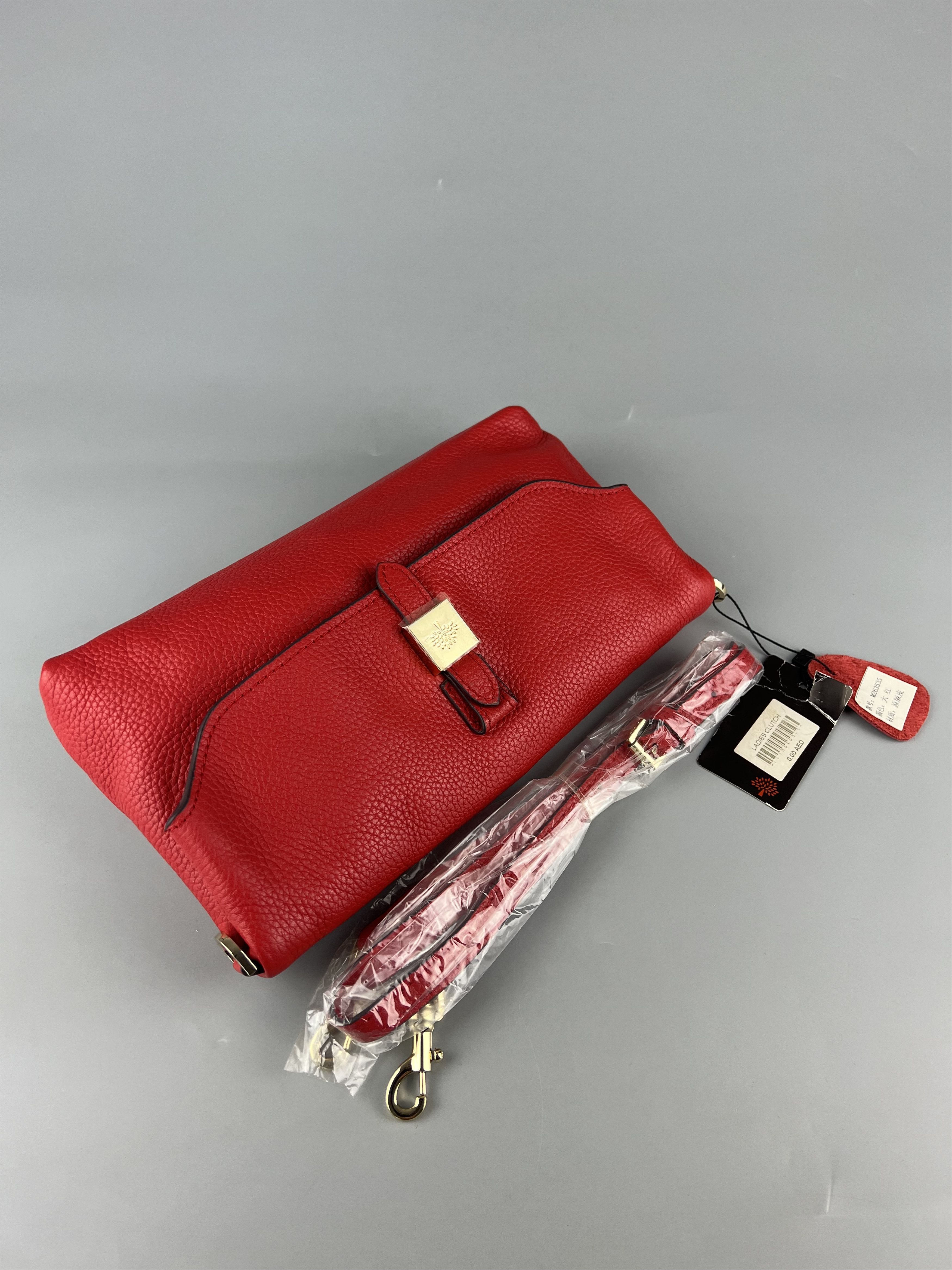 Mulberry Mulberry Red Leather Crossbody Bag Convertible Clutch Size ONE SIZE - 3 Thumbnail