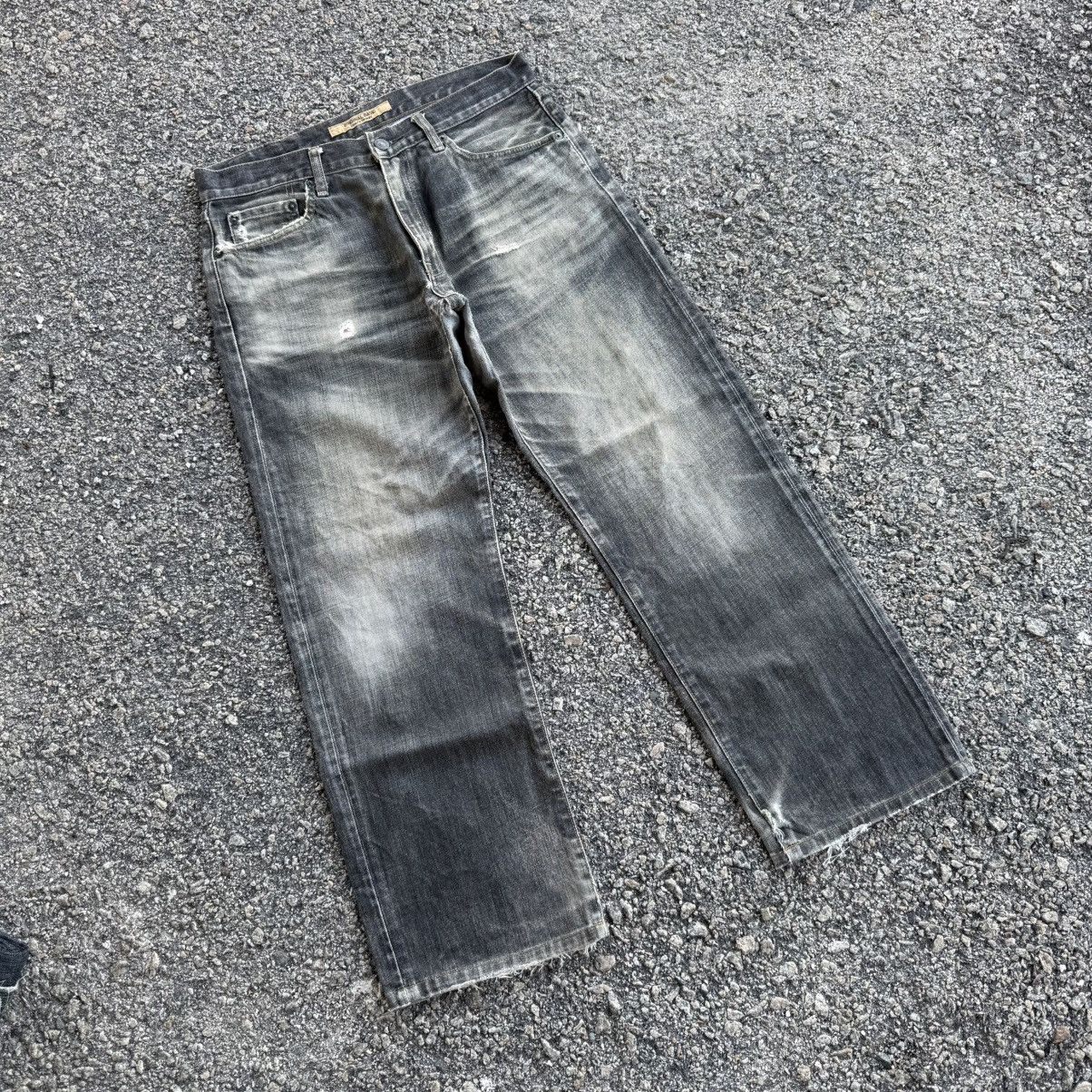 Japanese Brand VINTAGE S003 STRAIGHT FADED JEAN DENIM PANTS Size US 33 - 1 Thumbnail