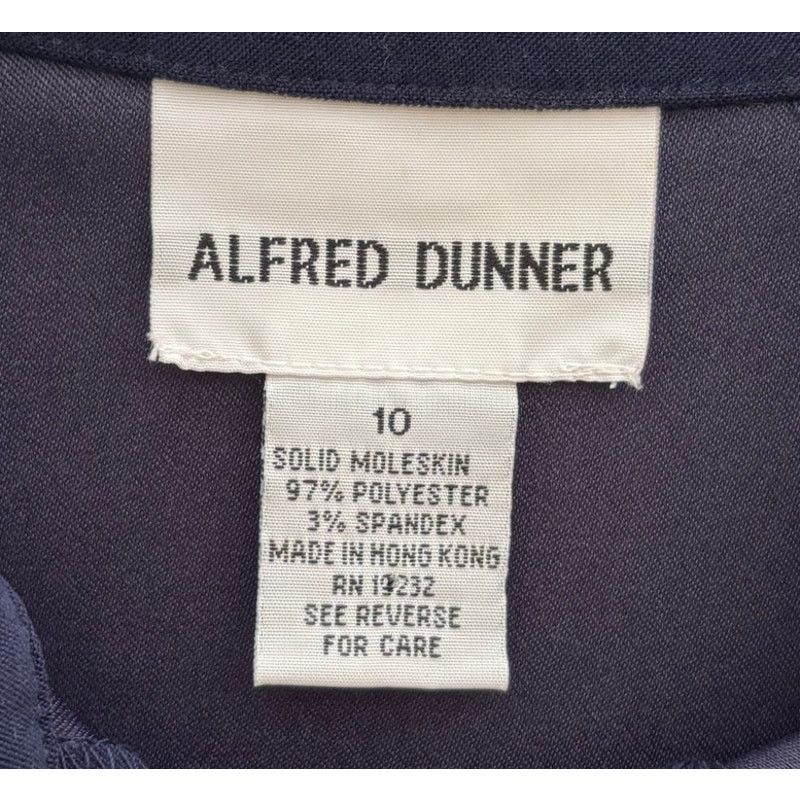 Other Alfred Dunner Navy Moleskin Button Shirt - Size 10 Size L / US 10 / IT 46 - 7 Thumbnail
