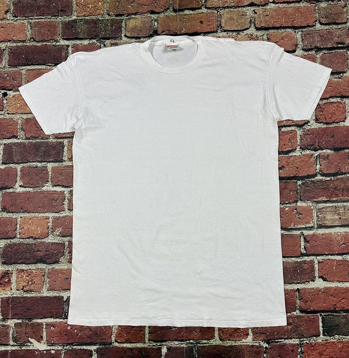 Japanese Brand × Nutmeg × Vintage Vintage 90s Nutmeg White Blank T Shirt Tall Tee Long USA Size US XXL / EU 58 / 5 - 1 Thumbnail
