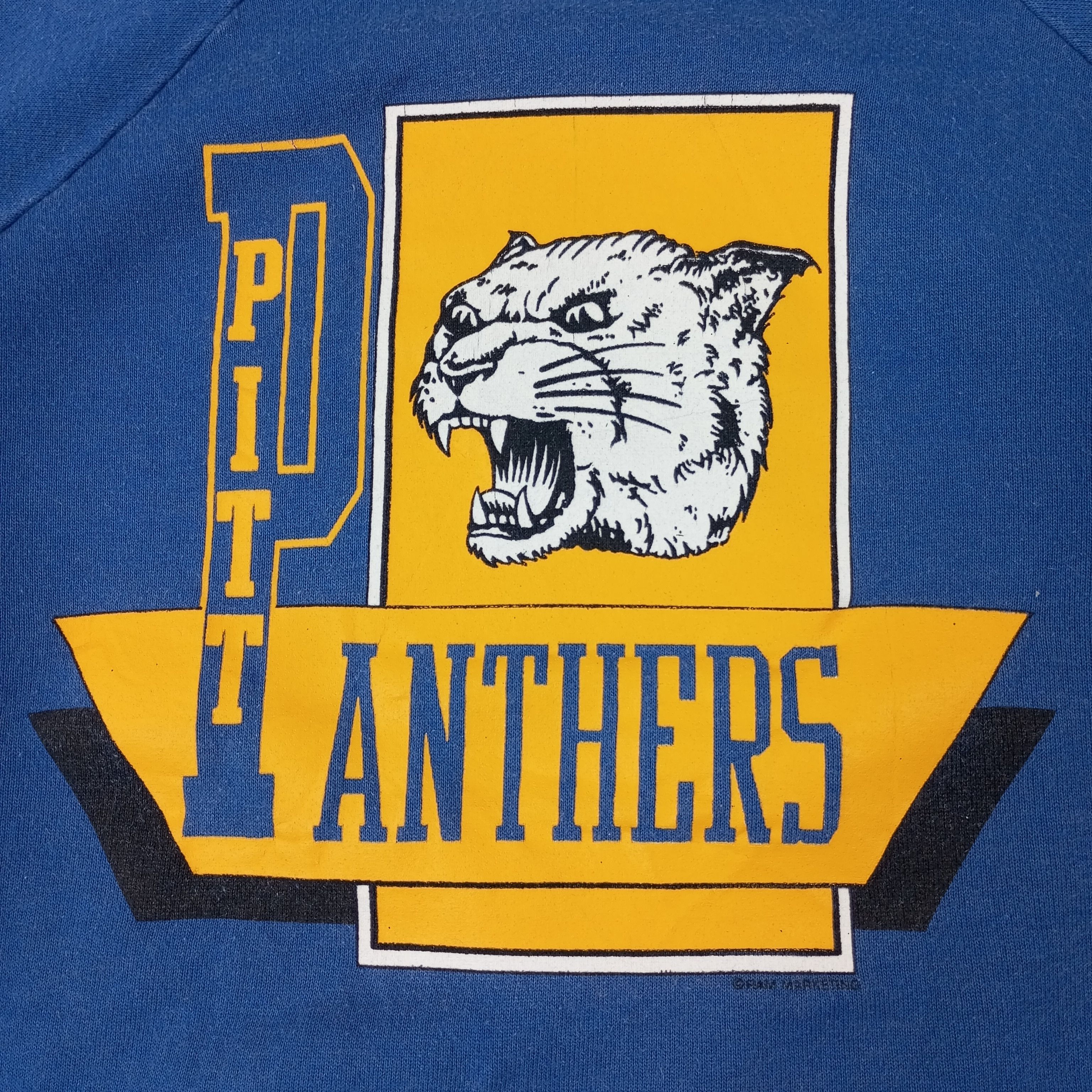 NFL × Vintage Pitt Panthers American Sports Team Sweatshirt c218n3 Size US M / EU 48-50 / 2 - 2 Thumbnail