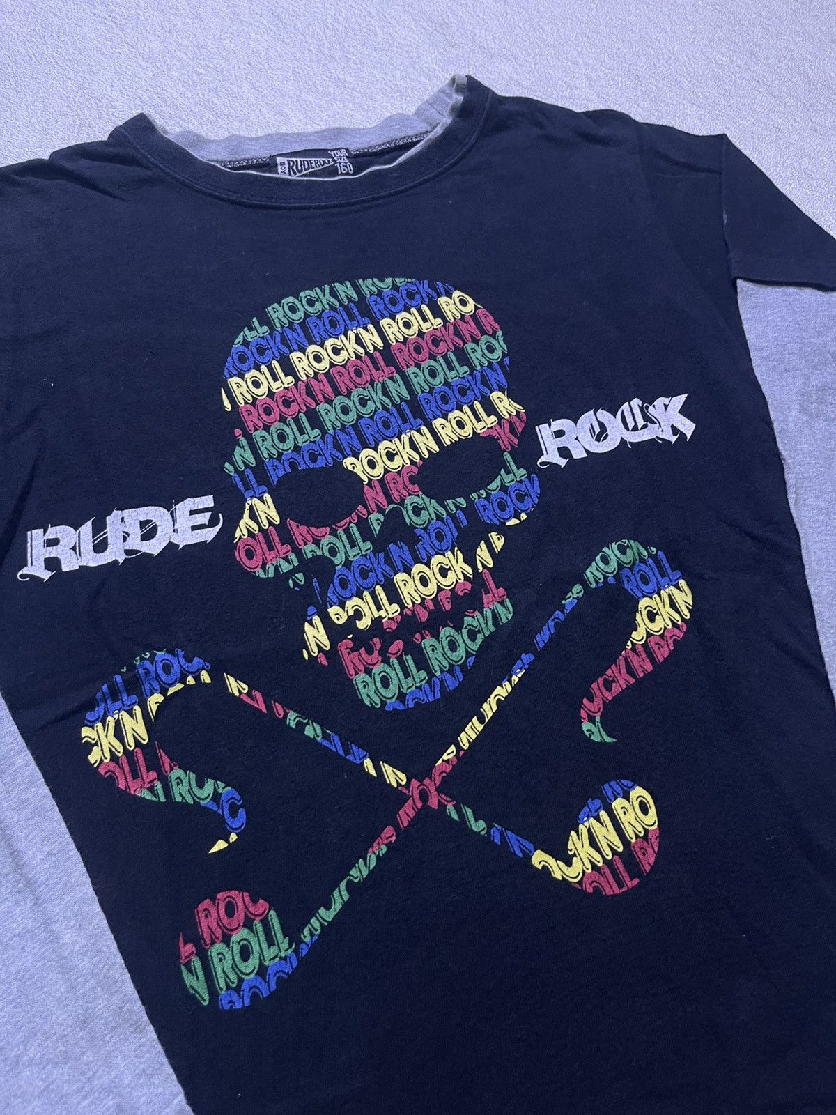 Japanese Brand Y2K RUDE ROCK long sleeve tshirt punk style Size US S / EU 44-46 / 1 - 3 Thumbnail