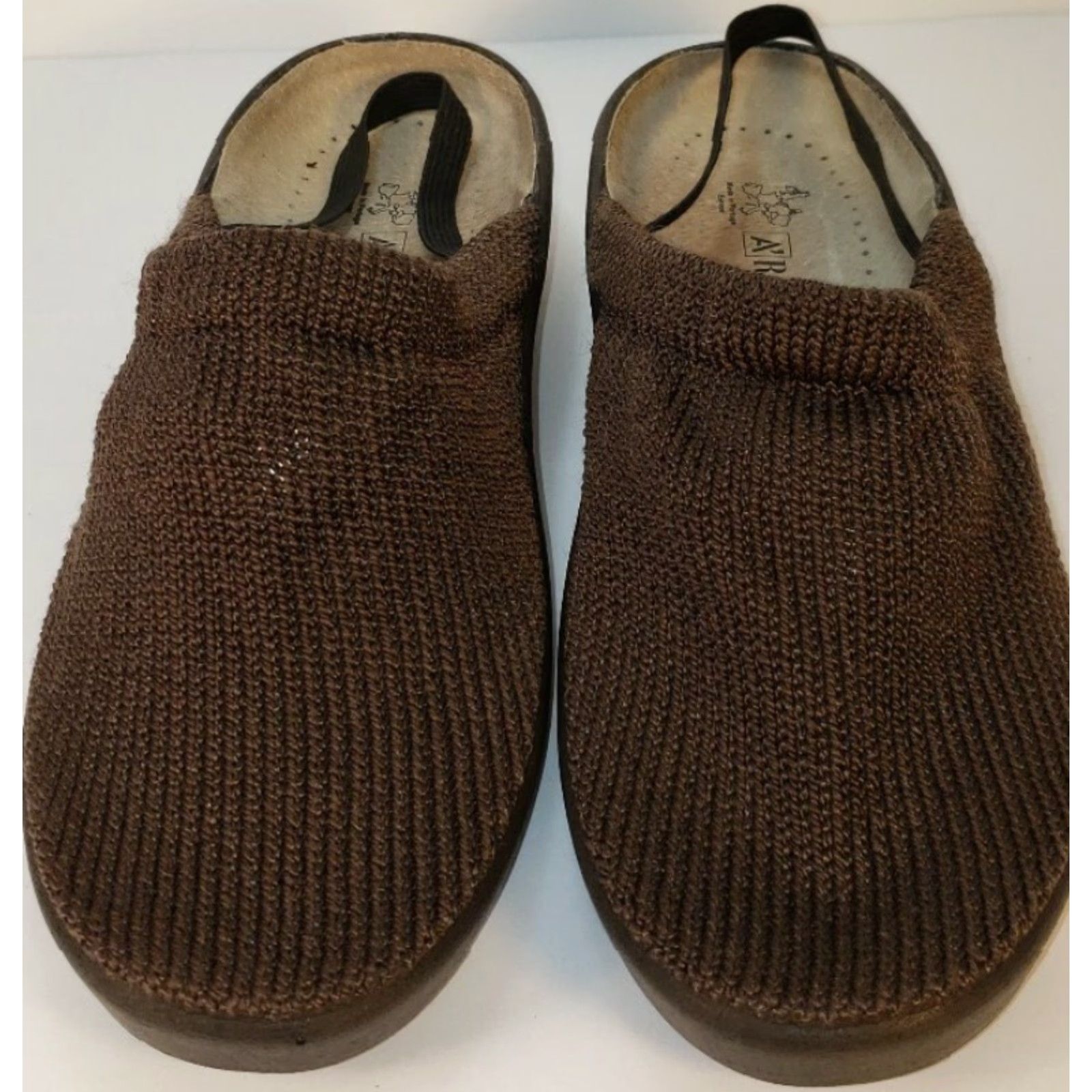 Vintage Arcopedico Slingback Sandal Women 7.5M 38.5EU Brown Knit Upper Leather Insole Sandal New Without Box Size US 8 / IT 38 - 4 Thumbnail