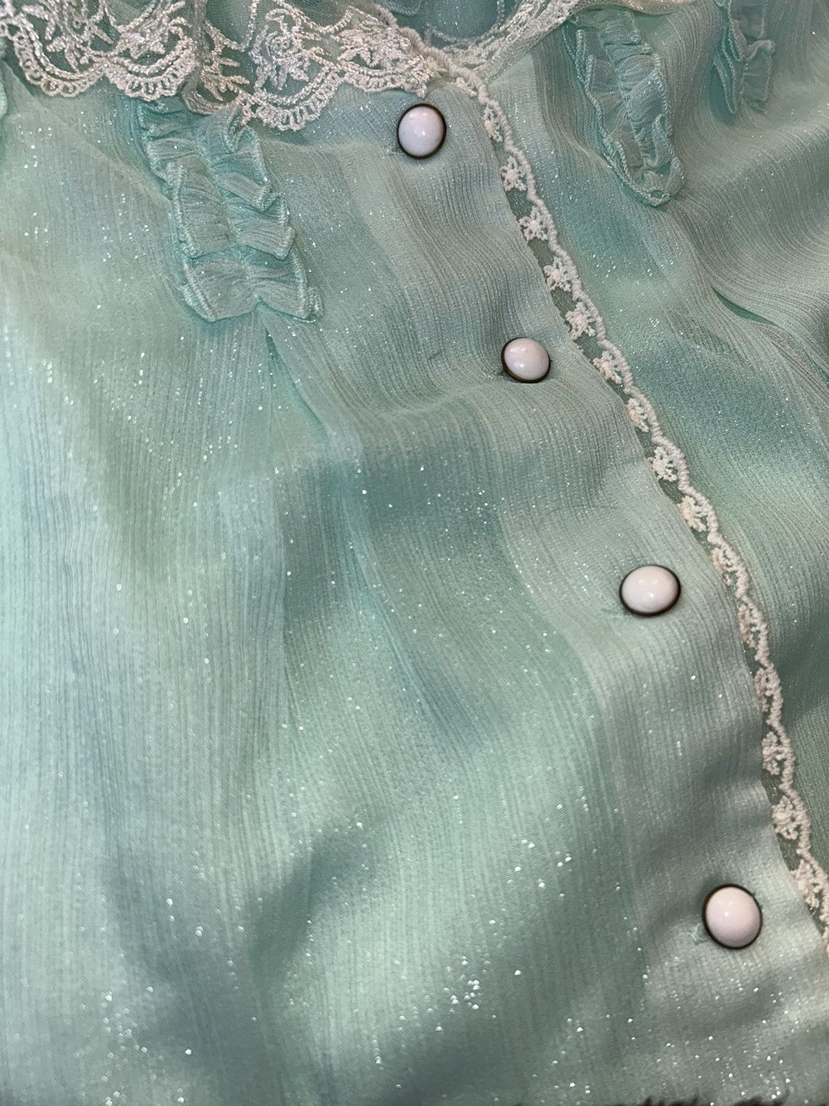 Other Mint Pastel cute Babydoll shirt balletcore top Size XS / US 0-2 / IT 36-38 - 3 Thumbnail