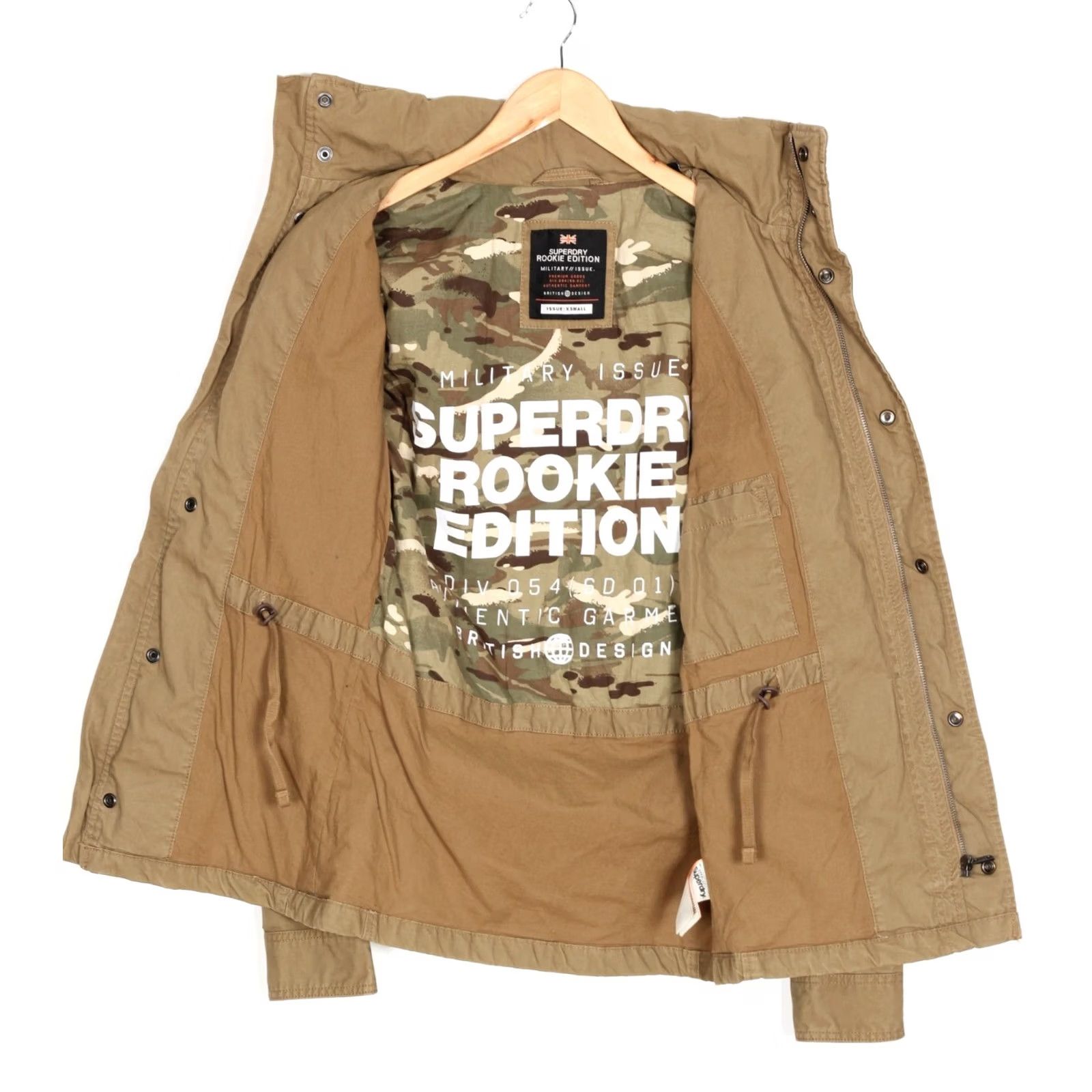 Superdry VINTAGE SUPERDRY Rookie Edition Military Field Jacket Men XS Colour Beige MJ6410 Size US XS / EU 42 / 0 - 4 Thumbnail