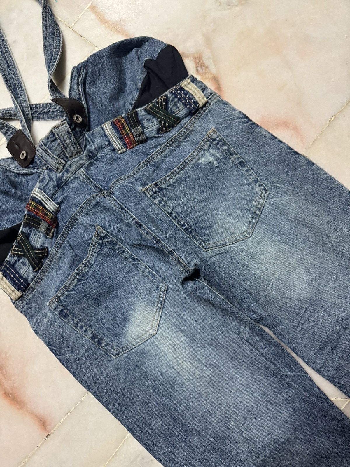 PPFM 💥RARE DOUBLE WAIST💥VTG JAPANESE OVERALL DOUBLE WAIST GRUNGE Size US 30 / EU 46 - 15 Thumbnail