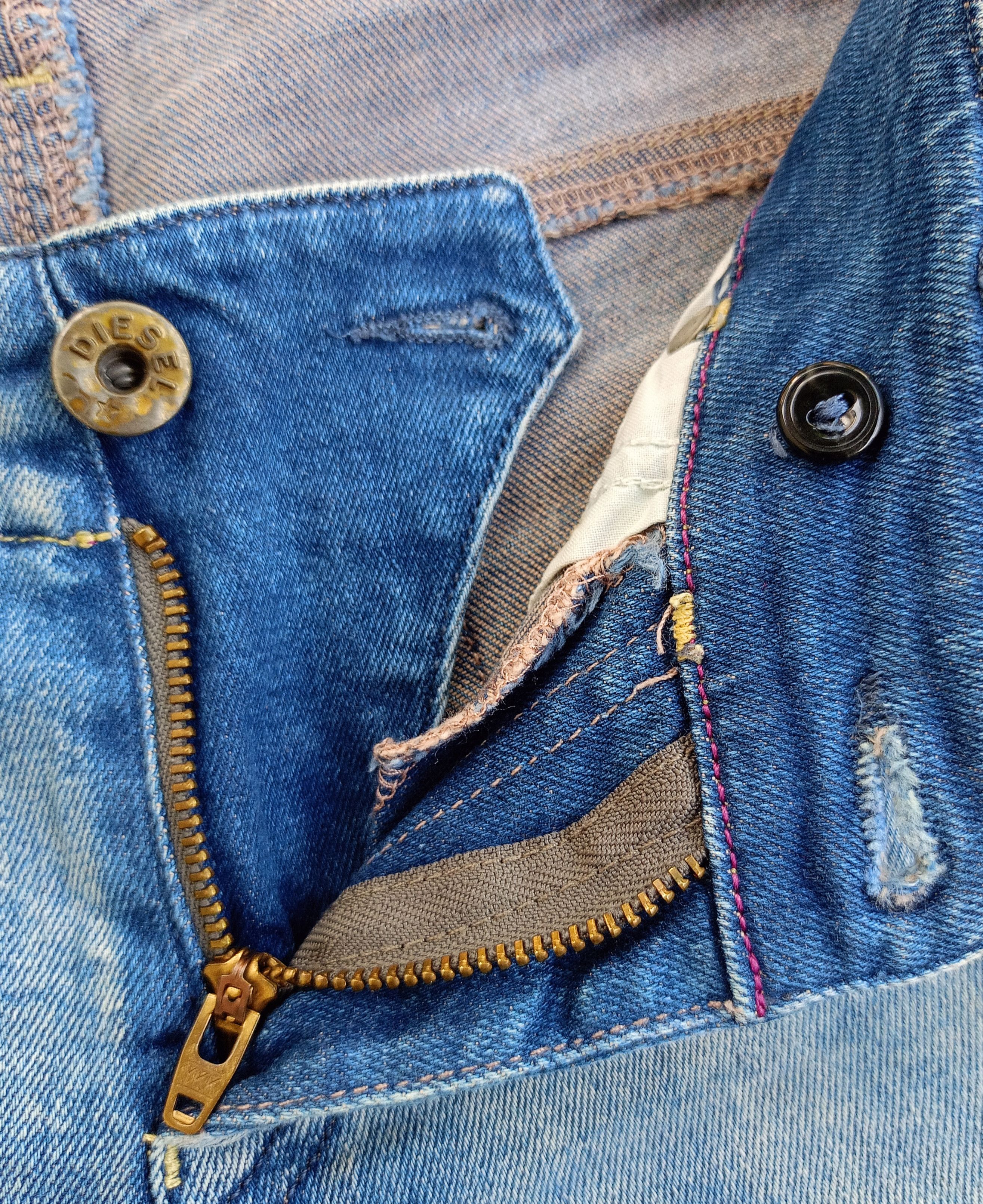 Diesel × Vintage DIESEL Grupee Cropped Super Slim Skinny Streetwear Denim Size 27" / US 4 / IT 40 - 12 Thumbnail