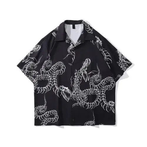 Japanese Brand Skeleton Dragon Shirt Size US M / EU 48-50 / 2 - 7 Thumbnail