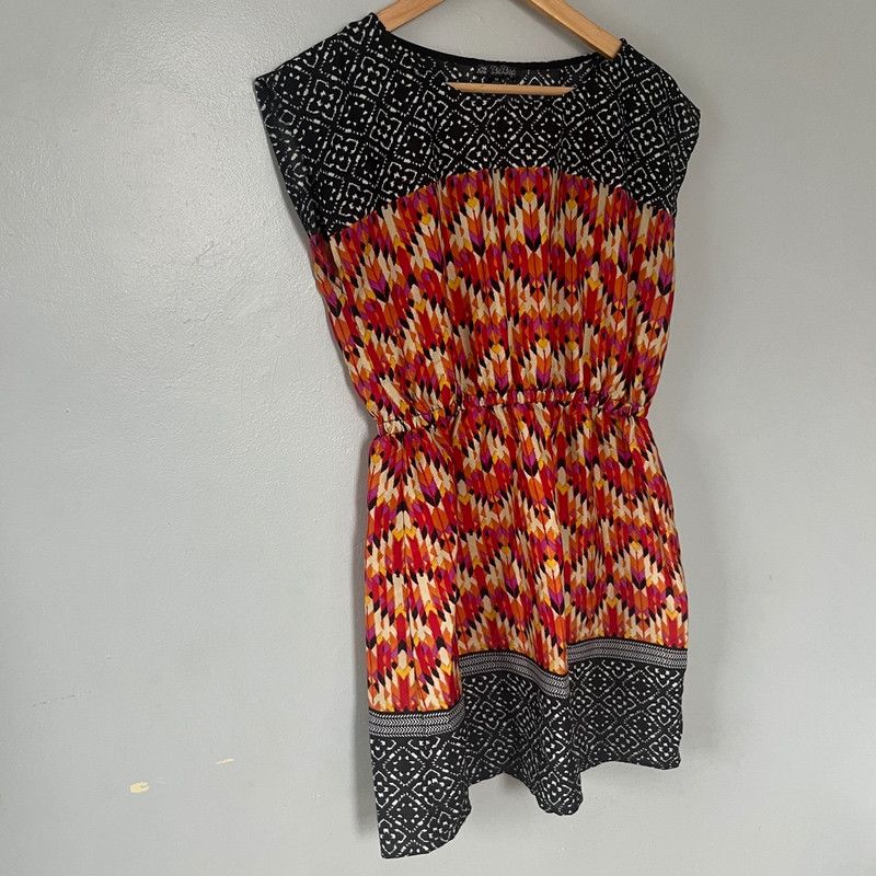 Designer BeBop Women's Multicolored Pattern Casual Dress Medium Size M / US 6-8 / IT 42-44 - 4 Thumbnail