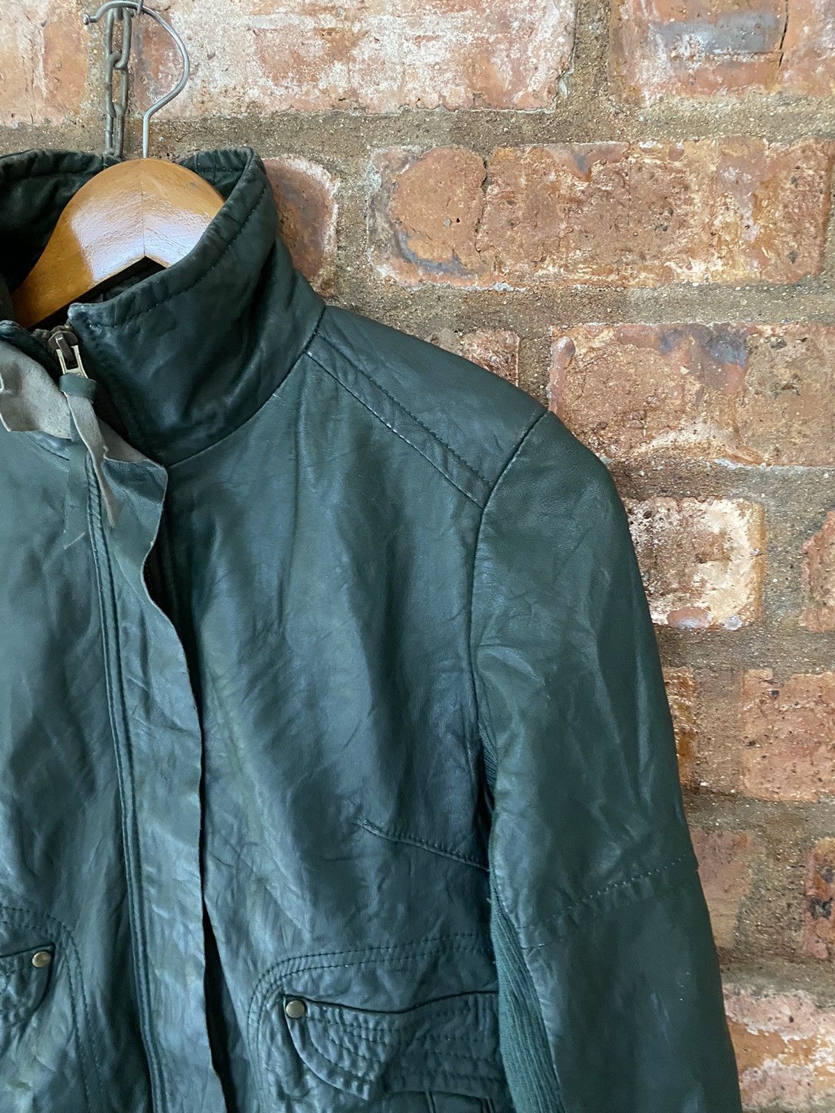If Six Was Nine 2000s LUCA Japan hybrid Sheepskin leather jacket Size S / US 4 / IT 40 - 5 Thumbnail