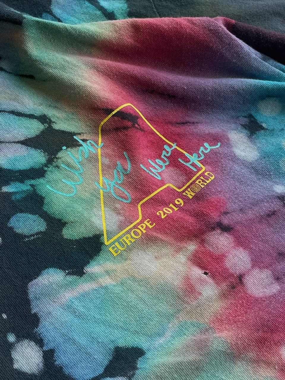 Travis Scott Astroworld Europe Tour 2019 T-Shirt Tie Dye Size US XL / EU 56 / 4 - 10 Thumbnail