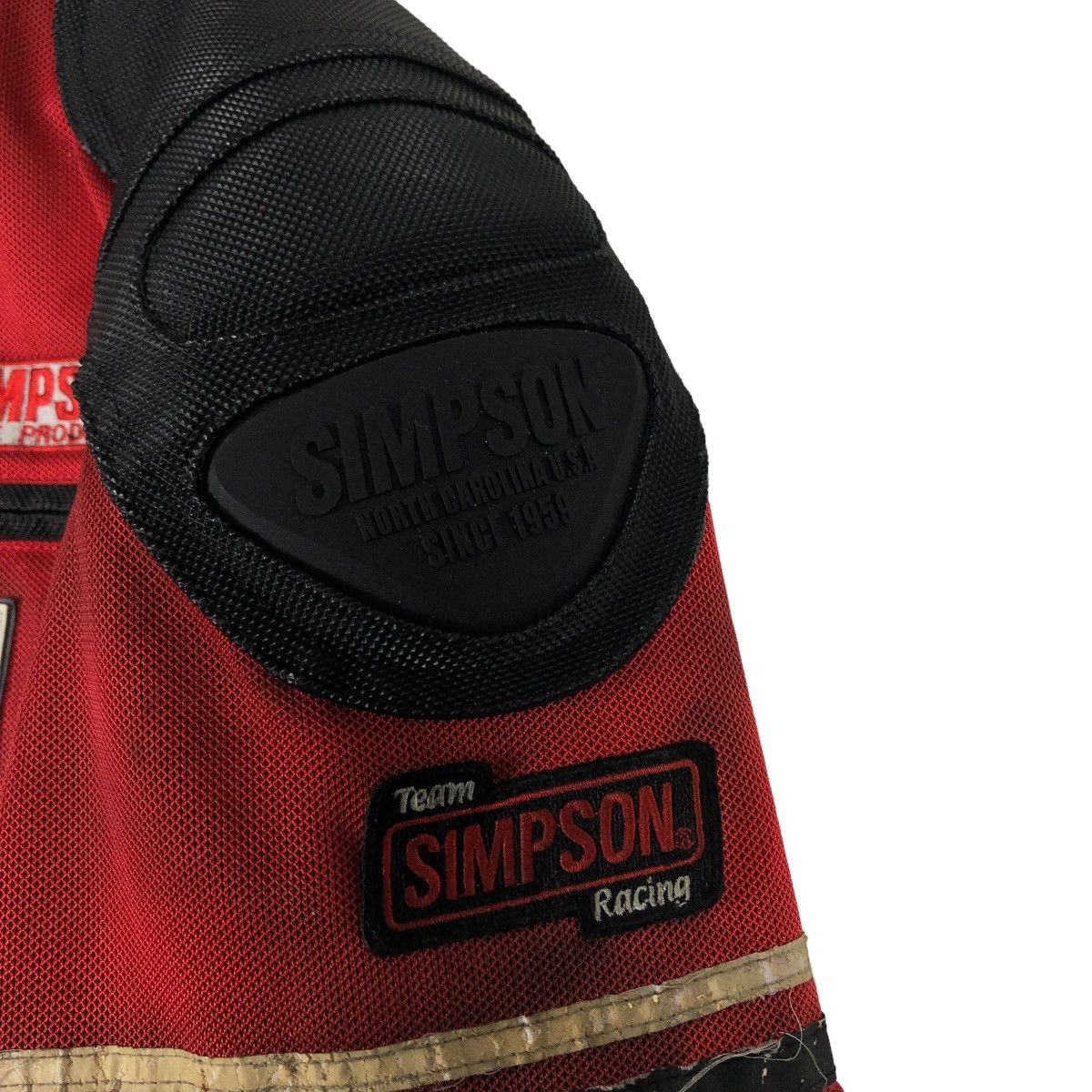 Japanese Brand 🔥VINTAGE BIKER JACKET RACING WEAR SIMPSON BIG LOGO Size US L / EU 52-54 / 3 - 10 Thumbnail