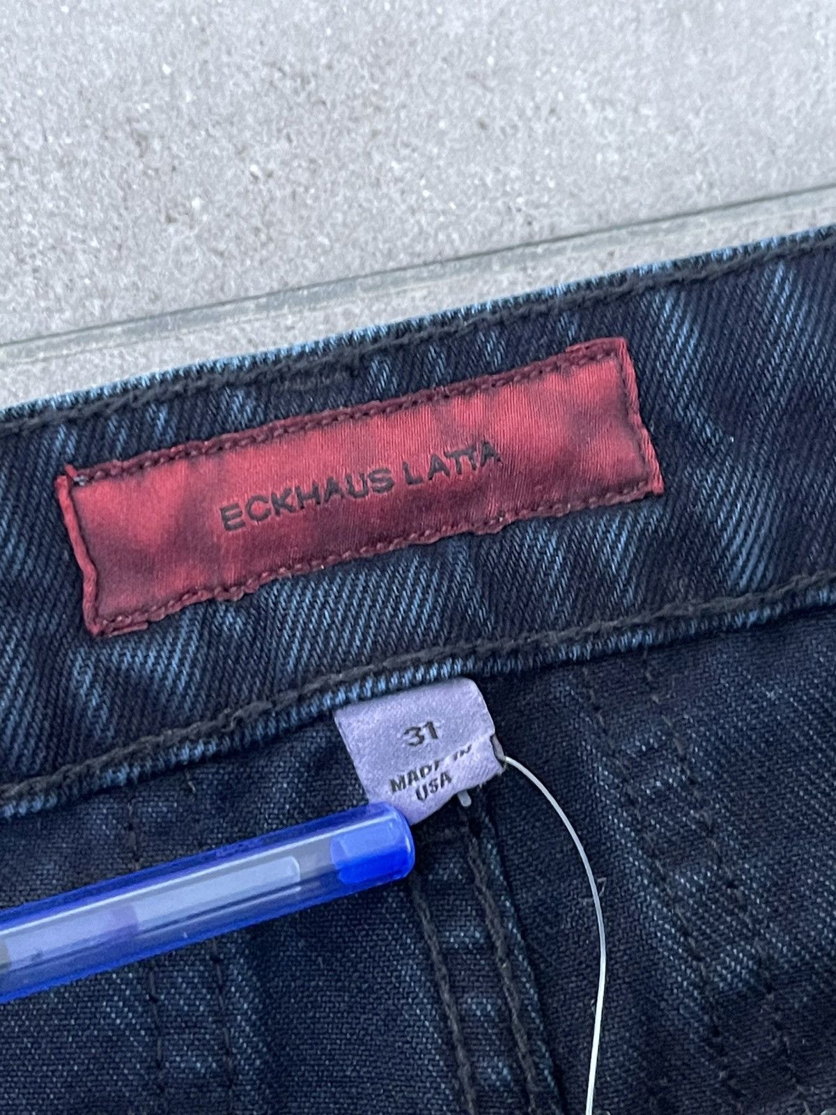 Eckhaus Latta !DS! SS23 Eckhaus Latta Moon Wash Blue Denim Pants Size US 32 / EU 48 - 14 Thumbnail