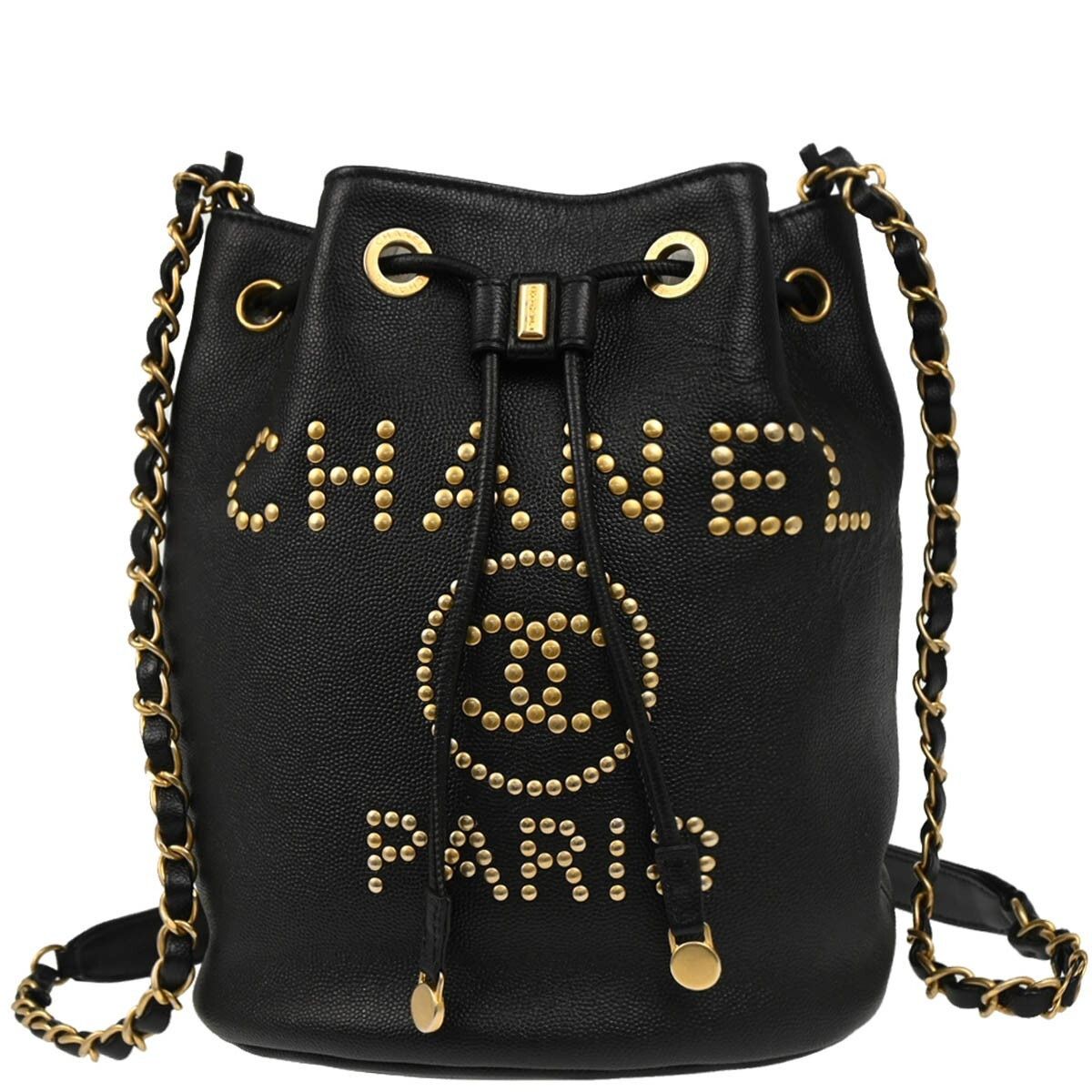 Chanel Chanel Deauville Drawstring Bucket Bag Studded Caviar Size ONE SIZE - 1 Thumbnail