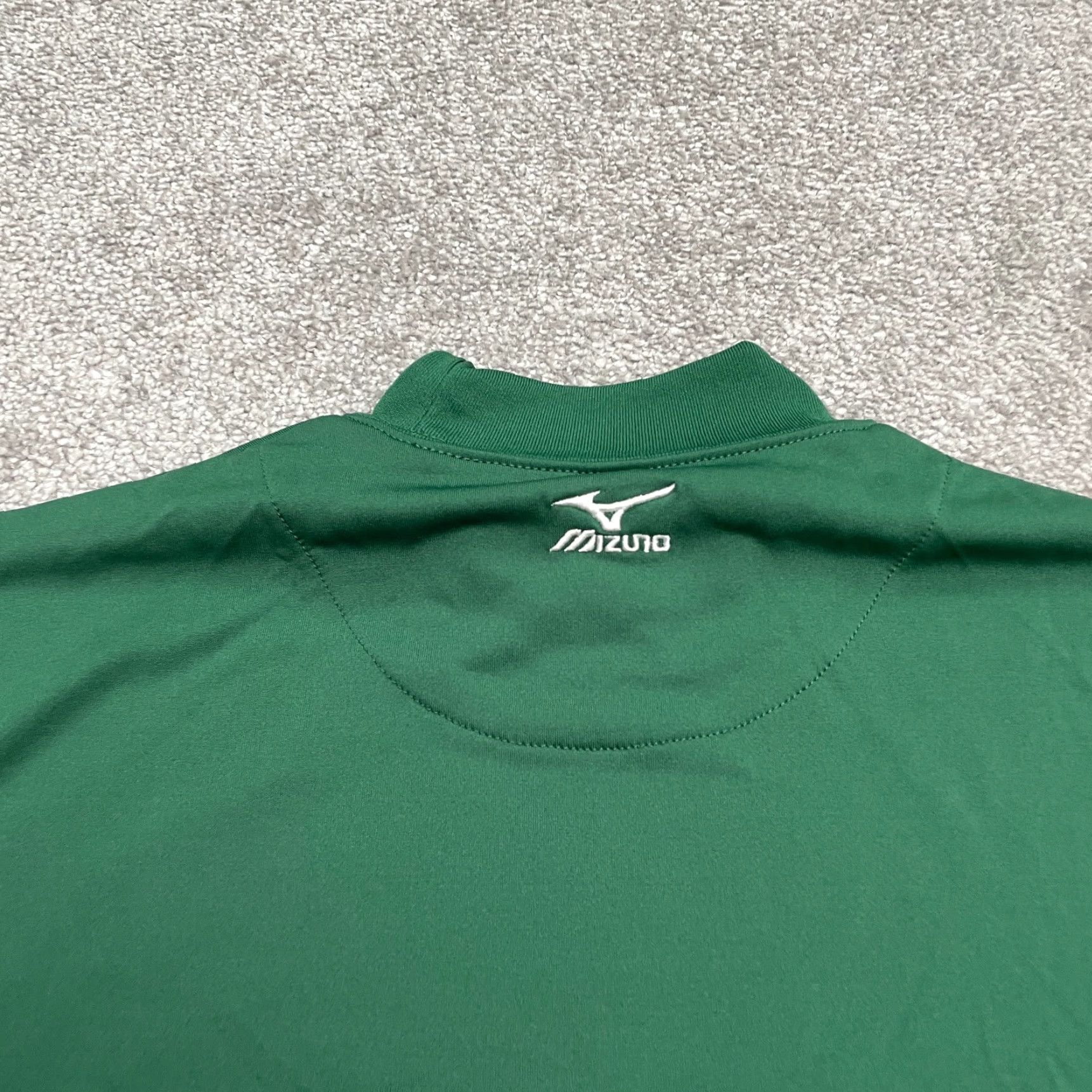 Mizuno Mizuno DryLite Baseball Shirt Mens Small Green Mock Pullover Short Sleeve Lightweight Breathable Easy Care Regular Fit NWT Size US S / EU 44-46 / 1 - 4 Thumbnail