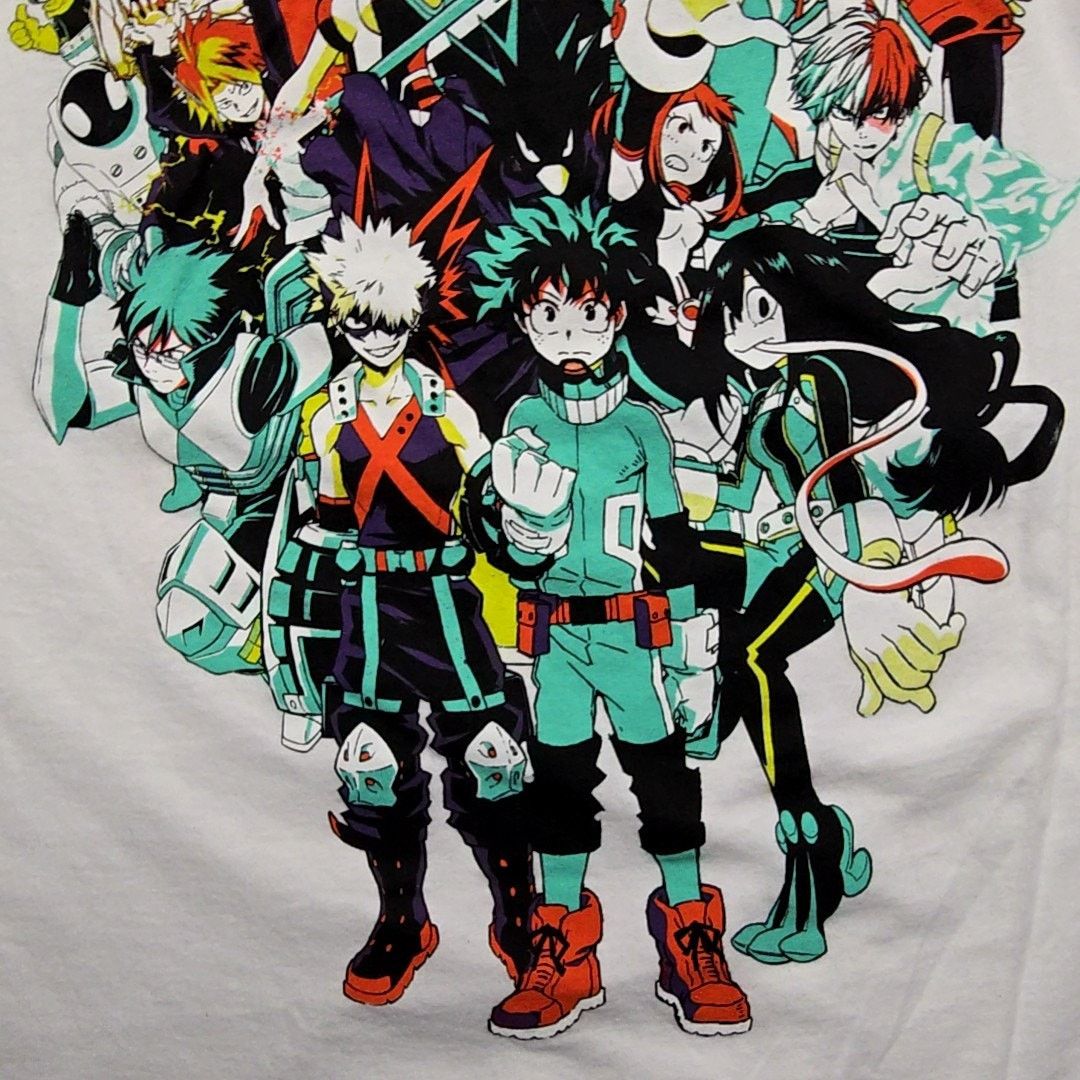 Other My Hero Academia Shirt White XXL Anime Graphic Character Tee Size US L / EU 52-54 / 3 - 3 Thumbnail